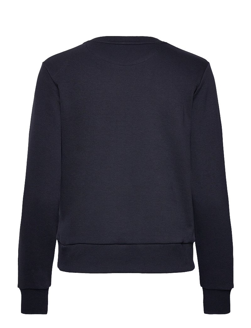 GANT - REG TONAL SHIELD C-NECK SWEAT - fashion trends - evening blue - 2