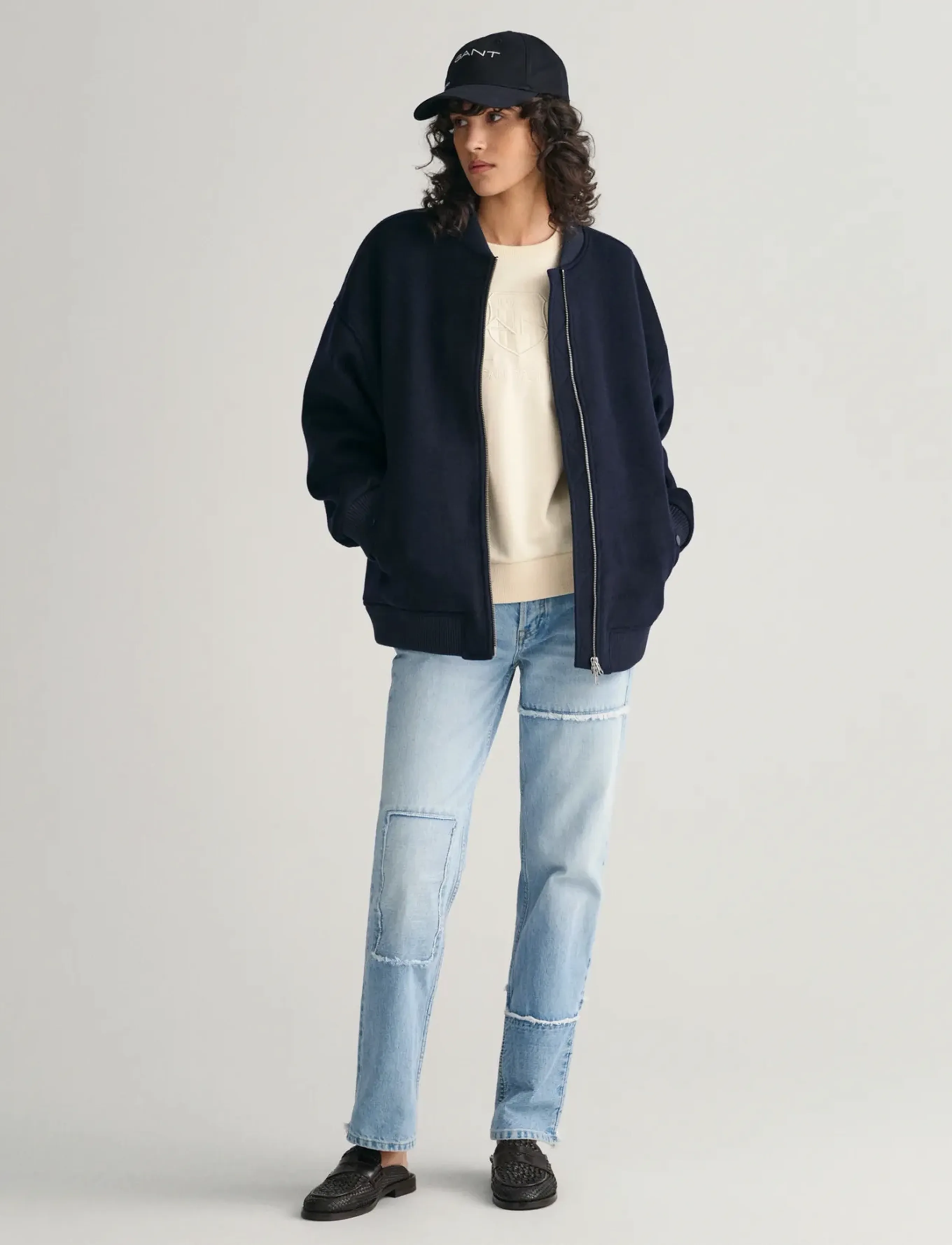Gant - REG TONAL SHIELD C-NECK SWEAT - mode trends - linen - 5
