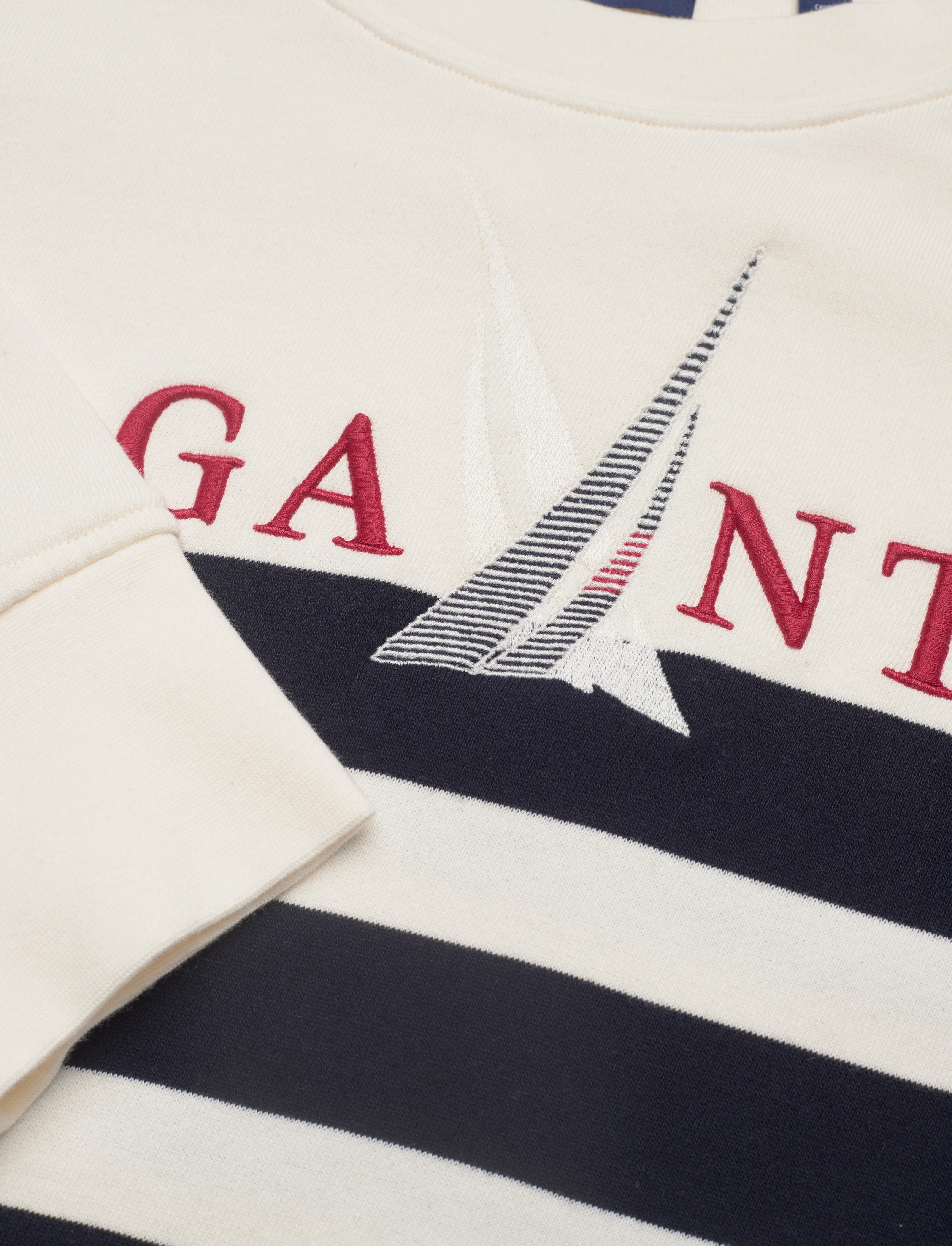 GANT - SAIL STRIPED C-NECK SWEAT - evening blue - 2