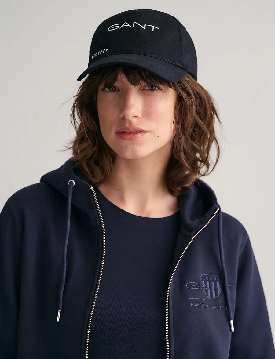 Gant - REG TONAL SHIELD ZIP HOODIE - kapuzenpullover - evening blue - 4
