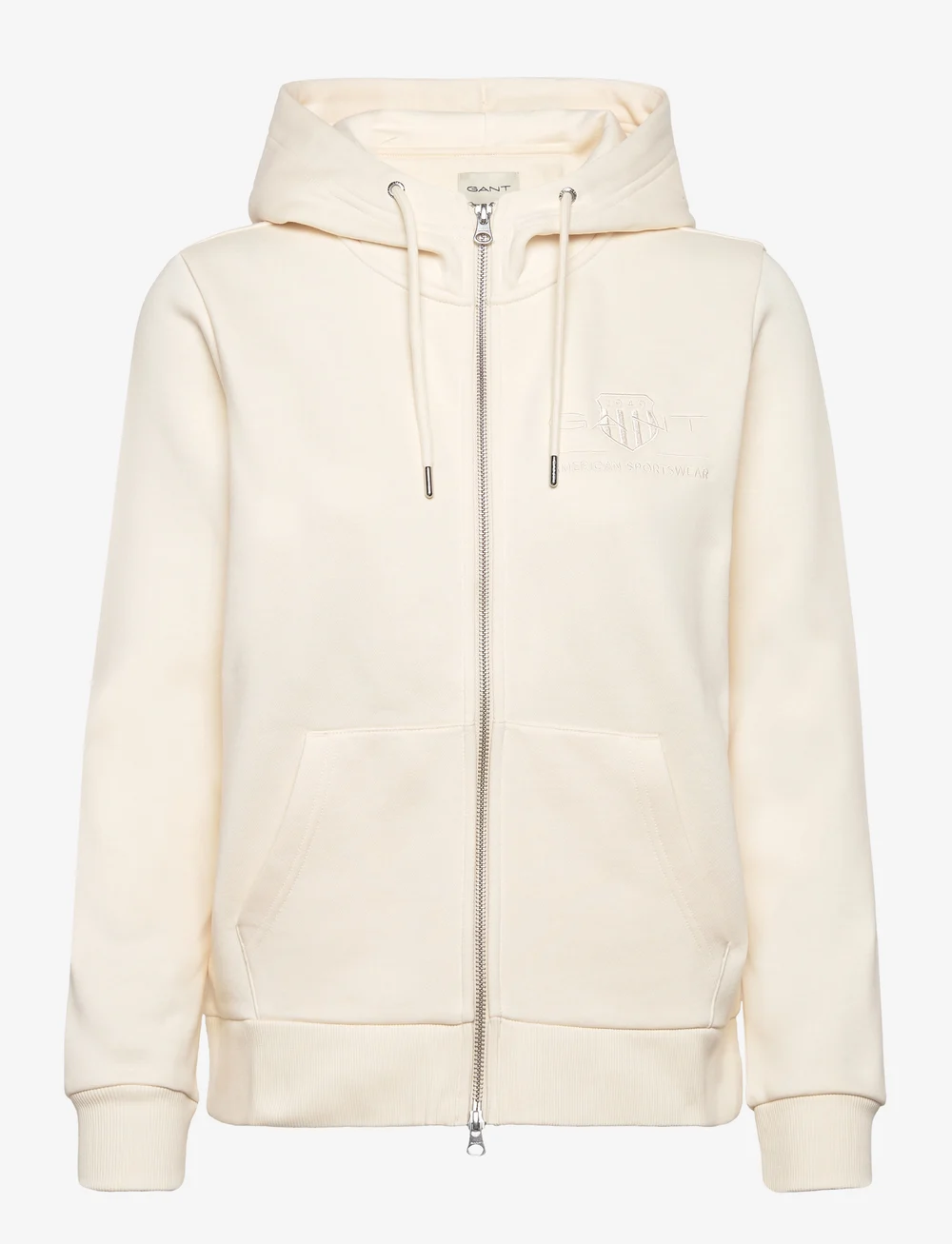 GANT Reg Tonal Shield Zip Hoodie Pulls capuche Boozt