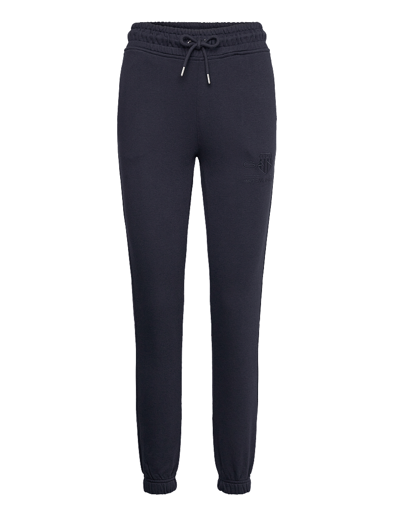 GANT - REG TONAL SHIELD SWEATPANTS - mode trends - evening blue - 1