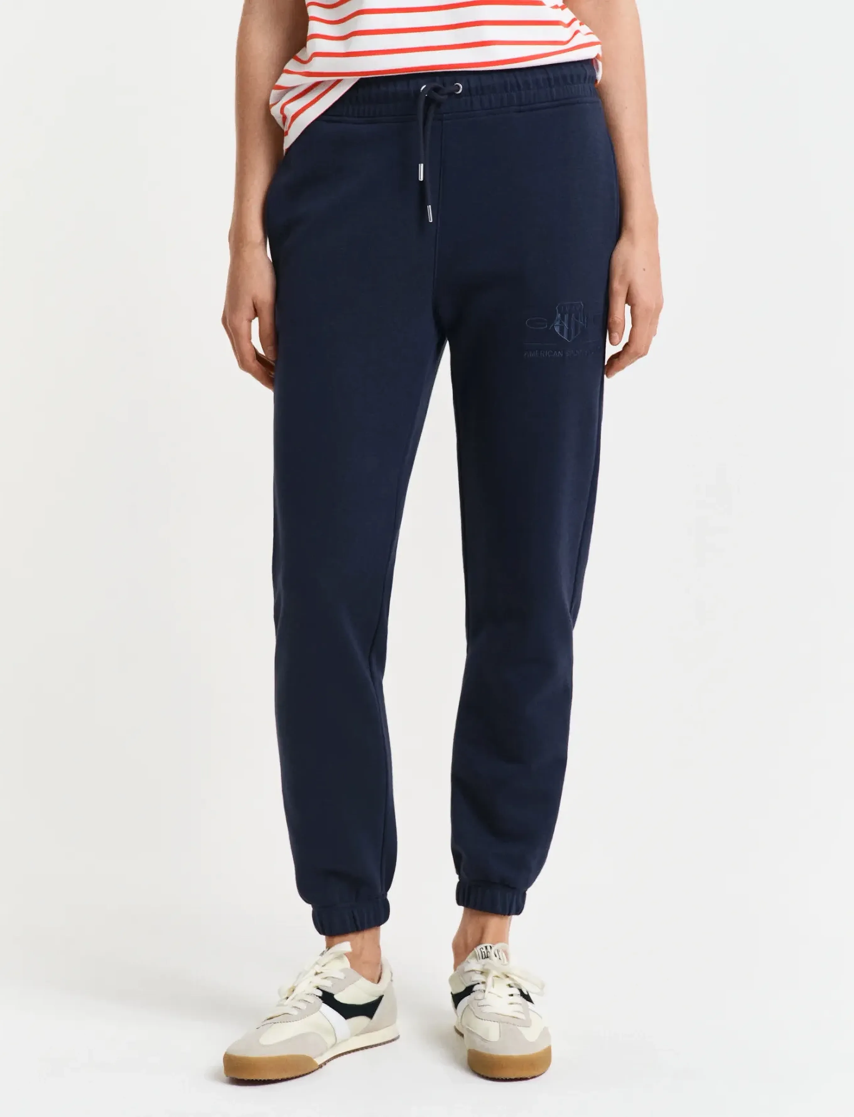 Gant - REG TONAL SHIELD SWEATPANTS - evening blue - 4