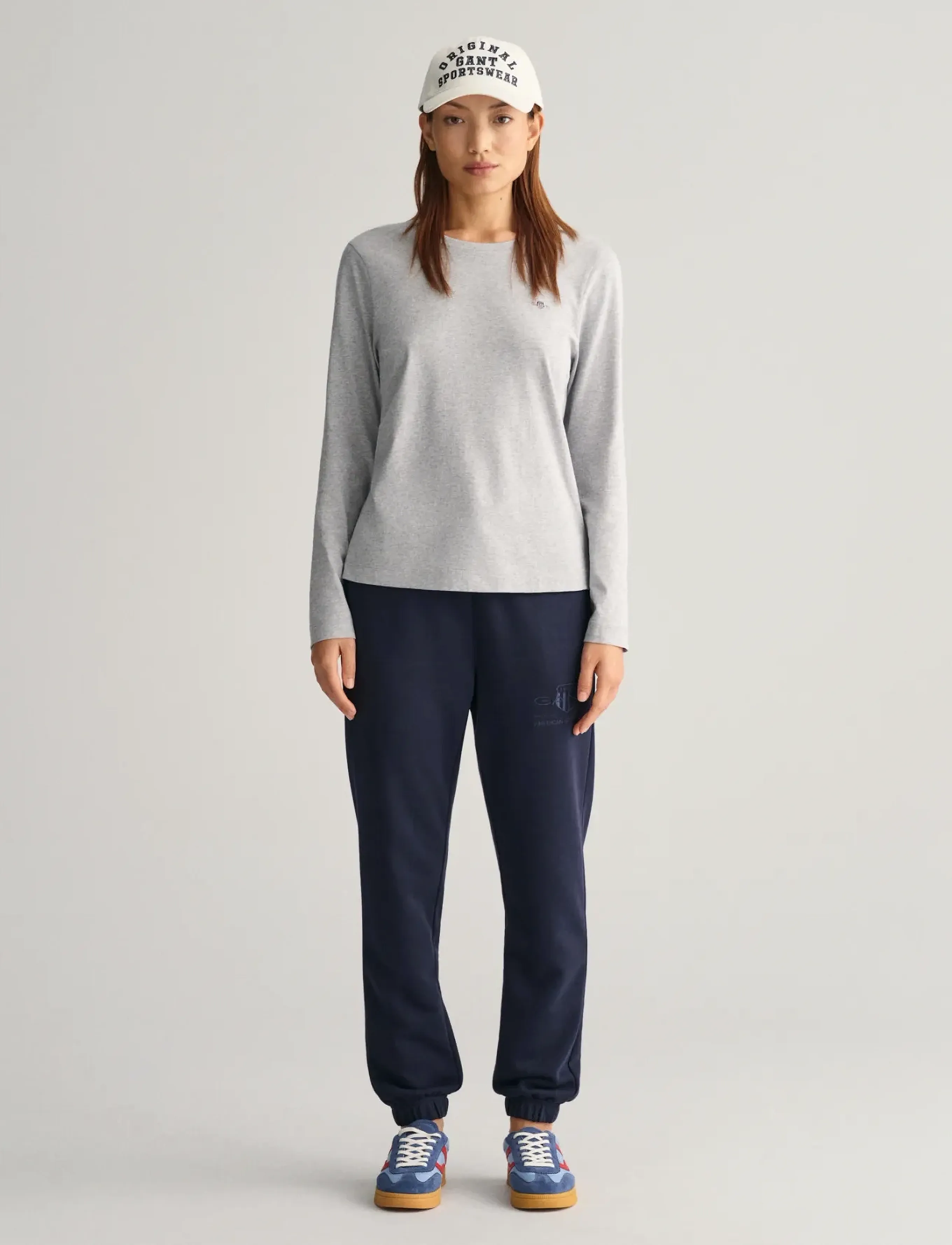 Gant - REG TONAL SHIELD SWEATPANTS - evening blue - 5