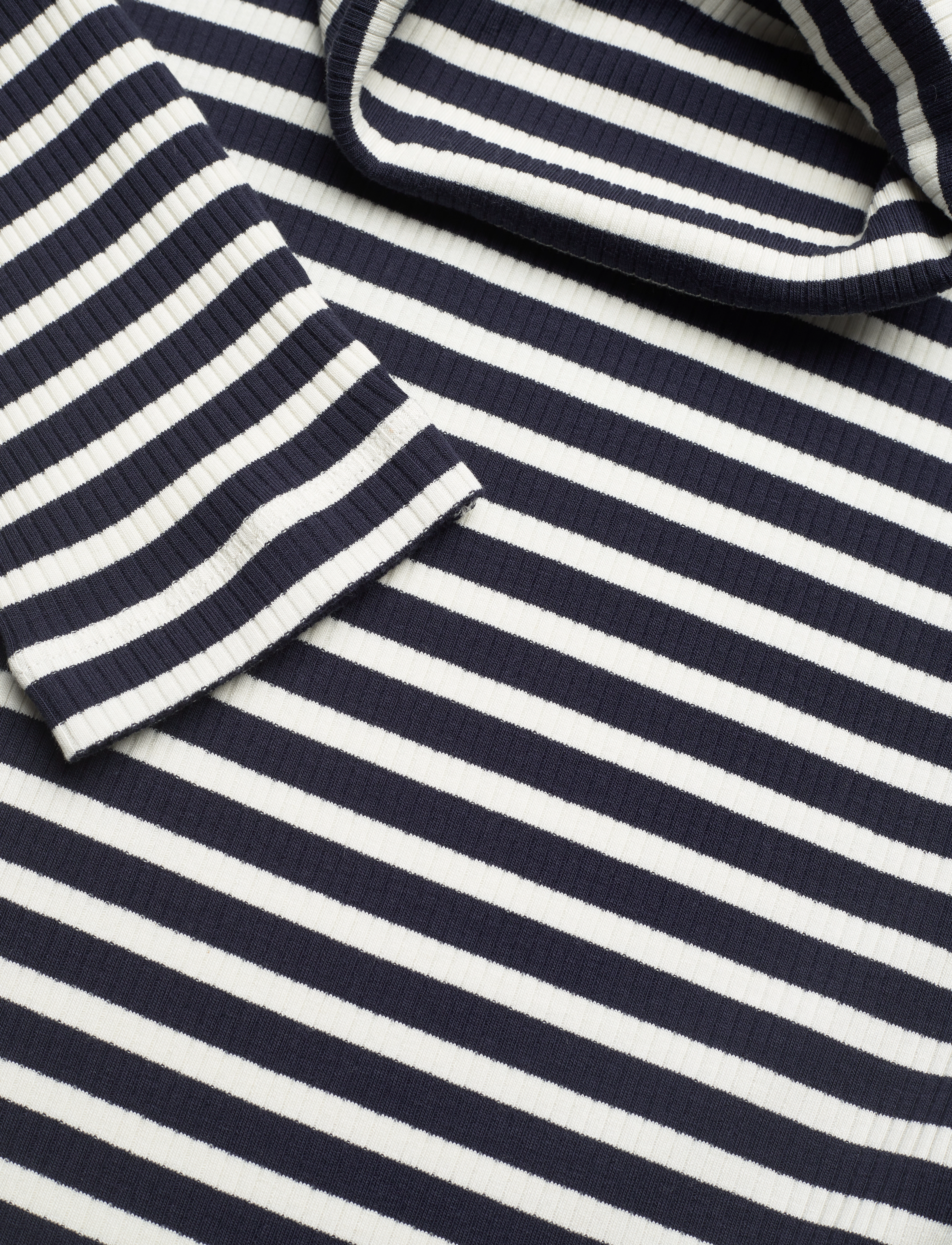 GANT - SLIM STRIPED RIBBED TURTLENECK - evening blue - 2