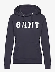 GANT - REG GRAPHIC HOODIE - hoodies - evening blue - 0
