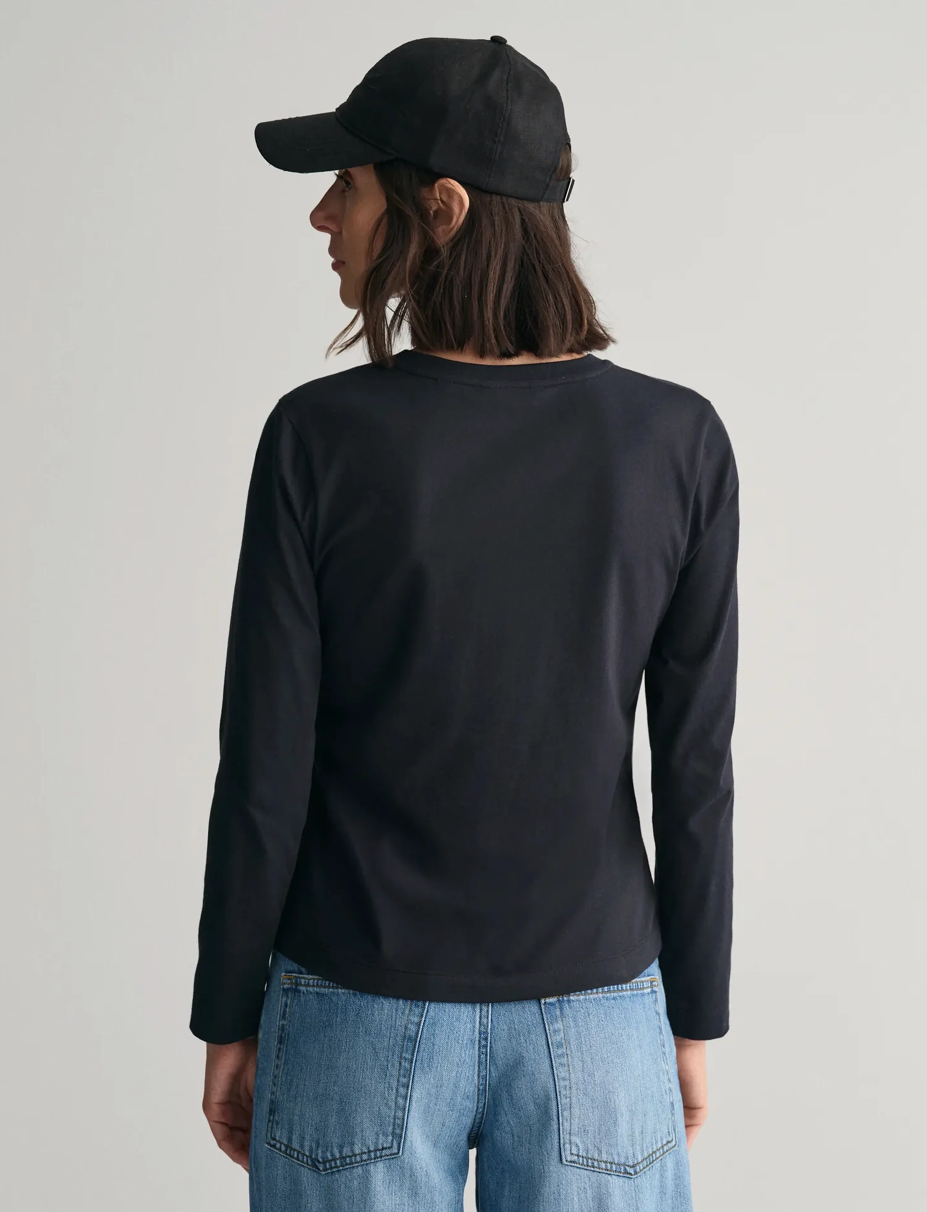 Gant - REG SHIELD LS T-SHIRT - black - 3