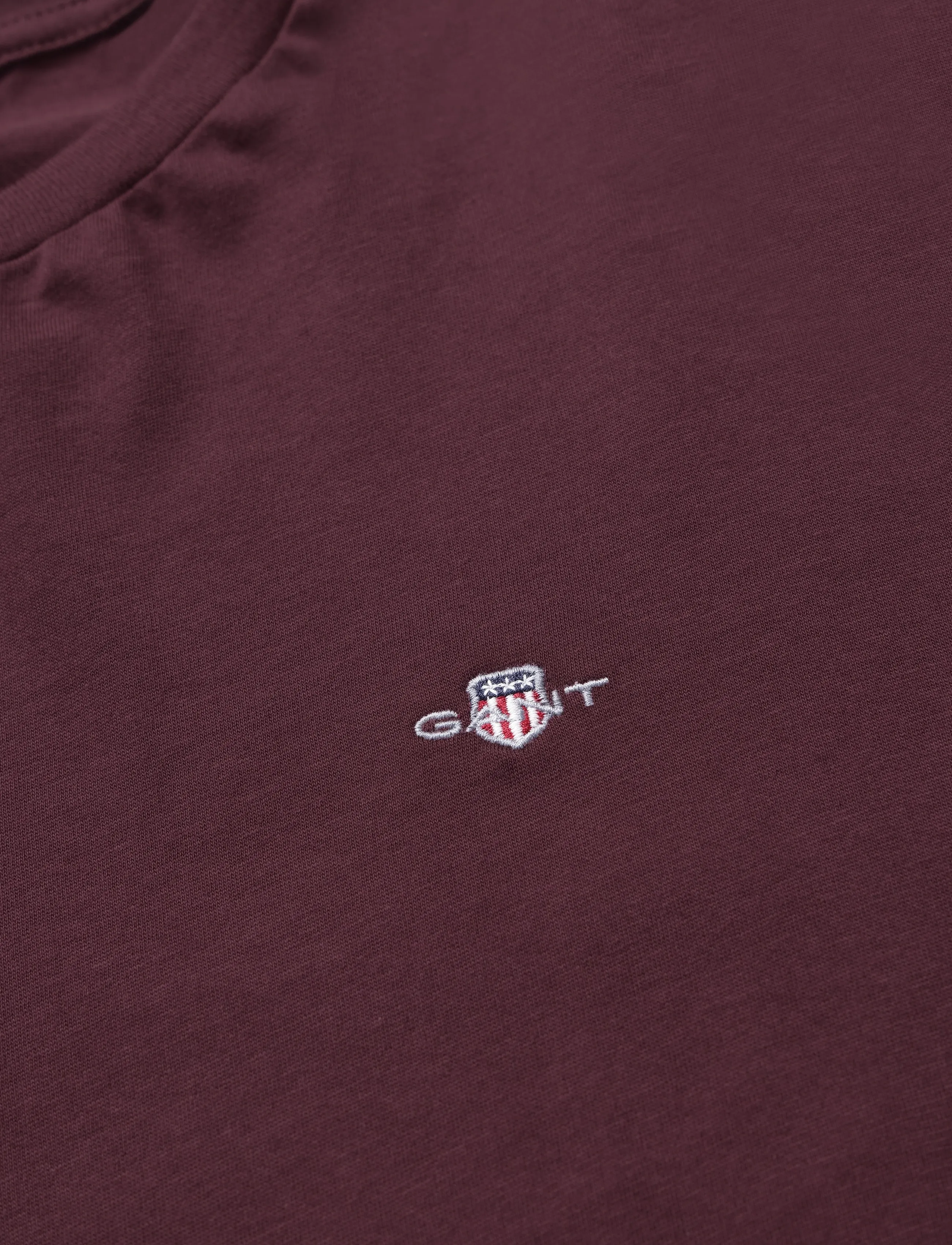 Gant - REG SHIELD LS T-SHIRT - langærmede toppe - darkened wine - 2