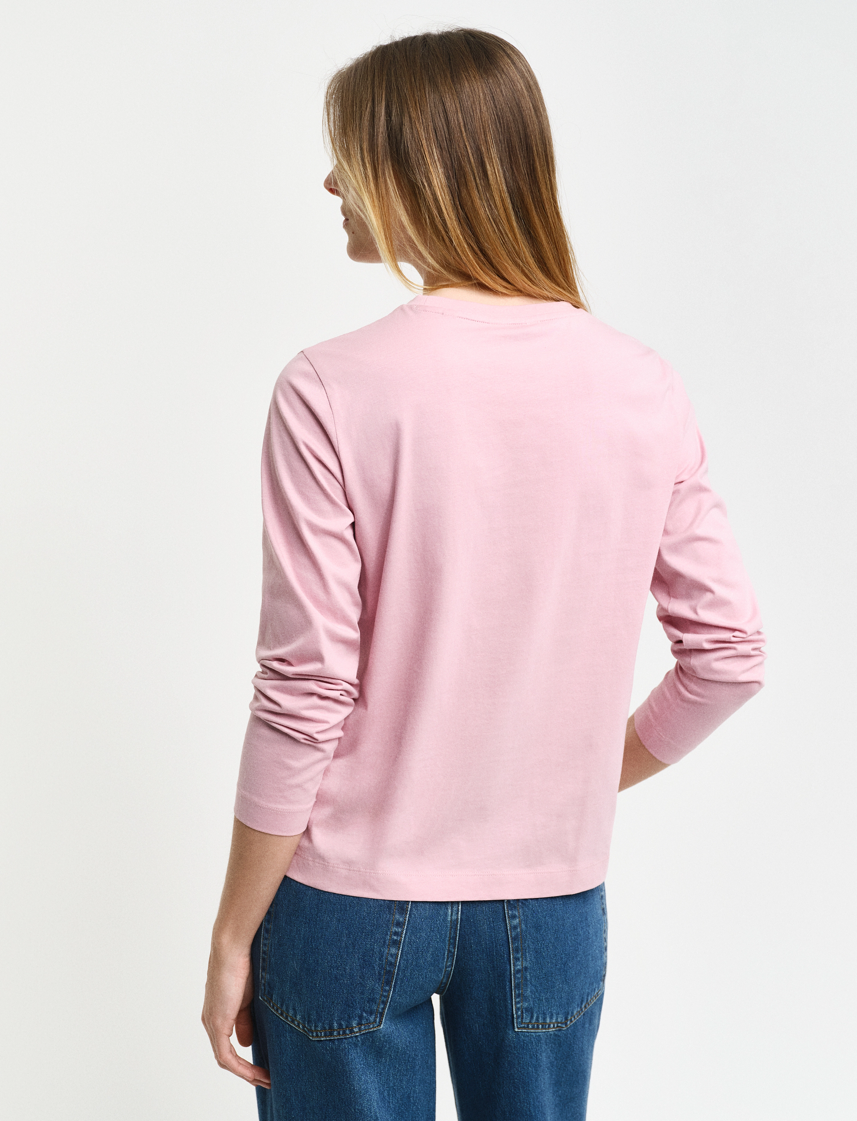 Gant - REG SHIELD LS T-SHIRT - dusty pink - 2