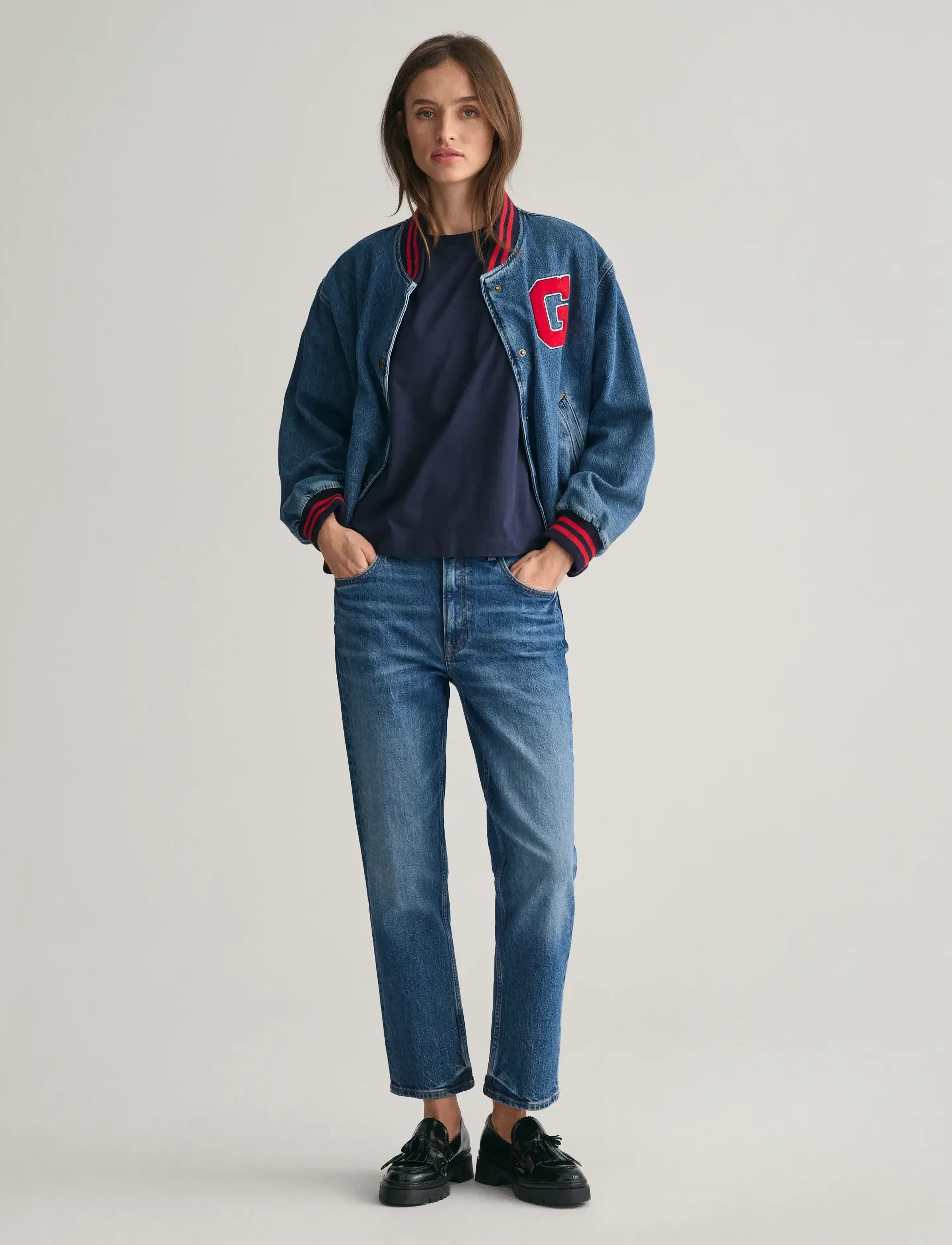 Gant - REG SHIELD LS T-SHIRT - evening blue - 5