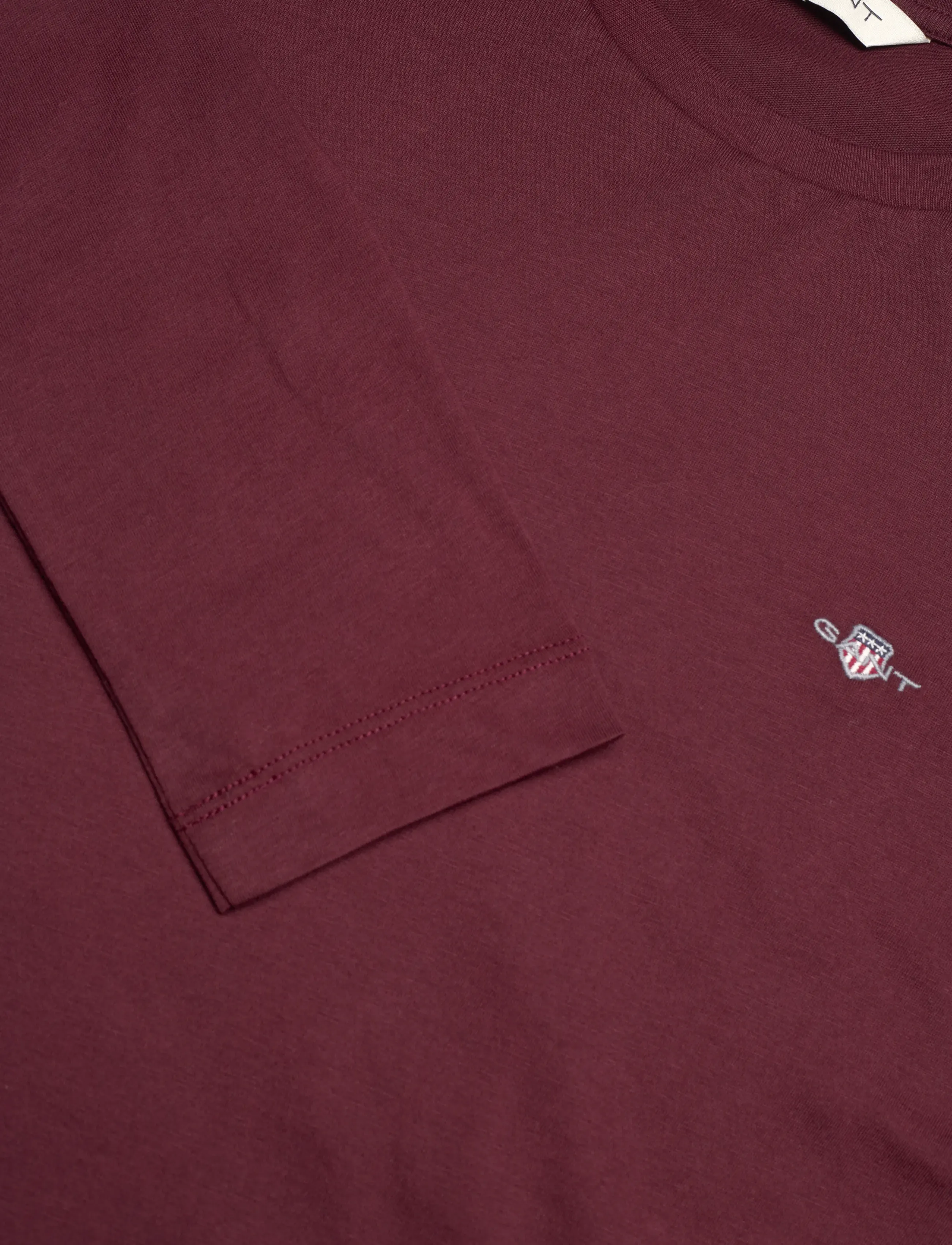 Gant - REG SHIELD LS T-SHIRT - plum wine - 2