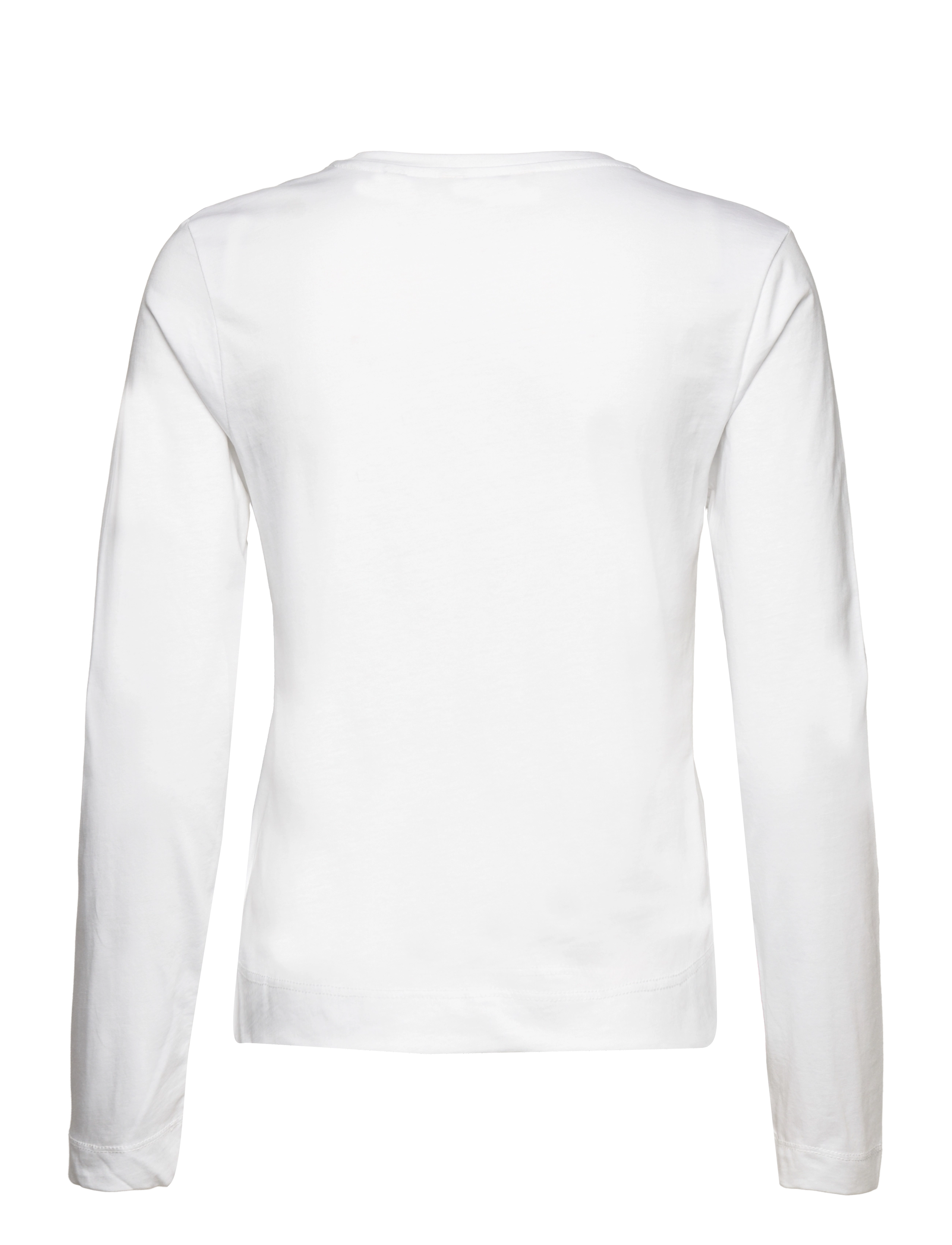 Gant - REG SHIELD LS T-SHIRT - långärmade toppar - white - 2