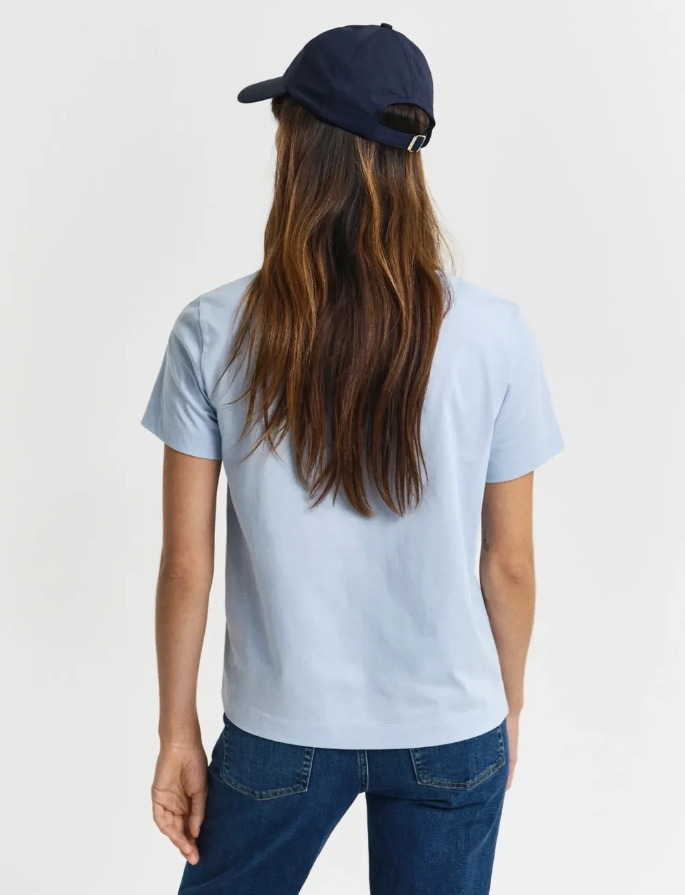 GANT - REG SHIELD SS V-NECK T-SHIRT - t-shirts - fresh blue - 3