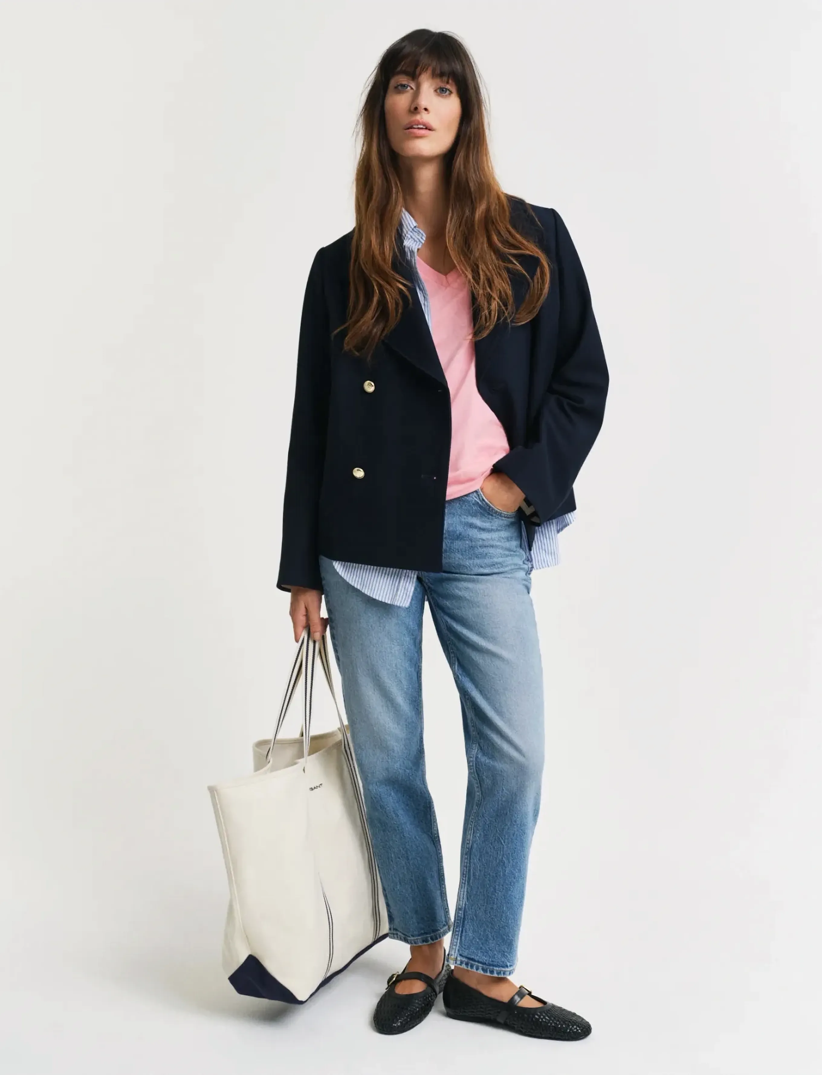 Gant - REG SHIELD SS V-NECK T-SHIRT - t-särgid - geranium pink - 5