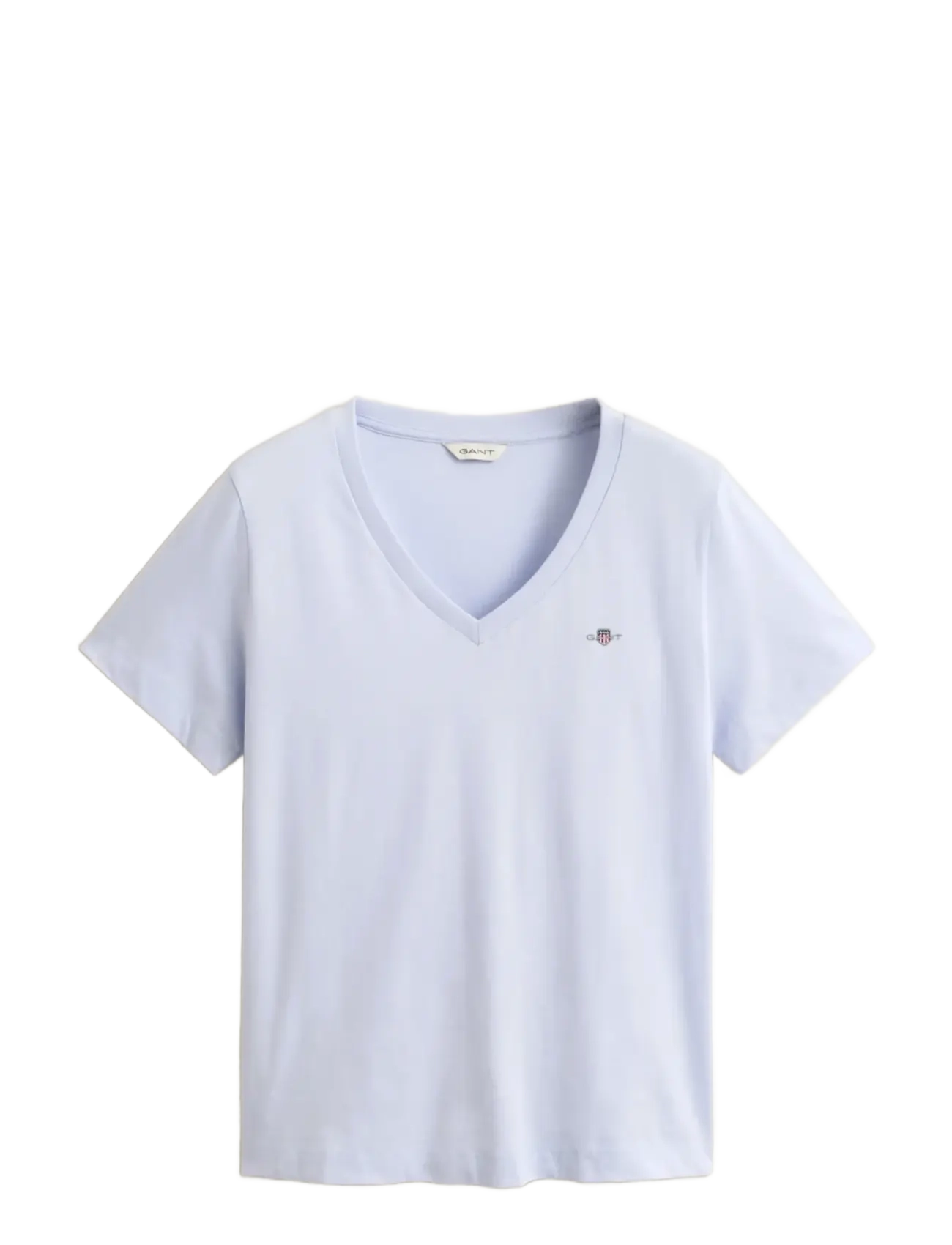 Gant REG SHIELD SS V-NECK T-SHIRT - Nyheder - LIGHT BLUE / blue