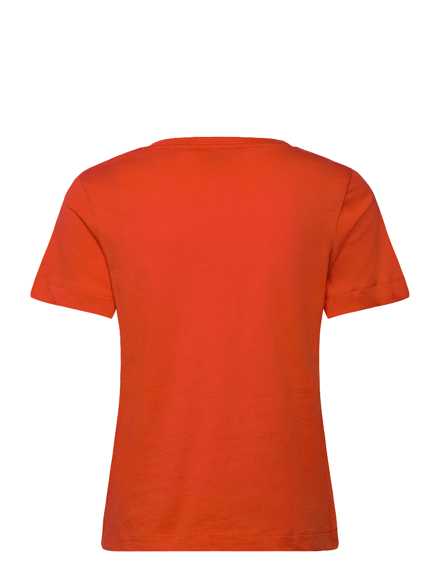 Gant - REG SHIELD SS V-NECK T-SHIRT - t-shirts - perfect red - 2