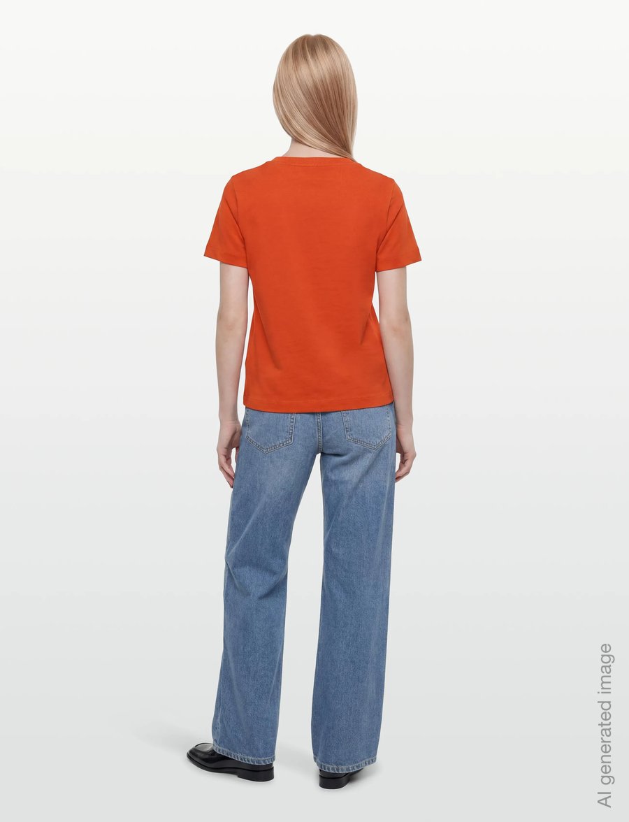 Gant - REG SHIELD SS V-NECK T-SHIRT - t-shirts - perfect red - 4