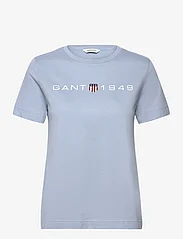 GANT - REG PRINTED GRAPHIC T-SHIRT - t-shirts - dove blue - 0