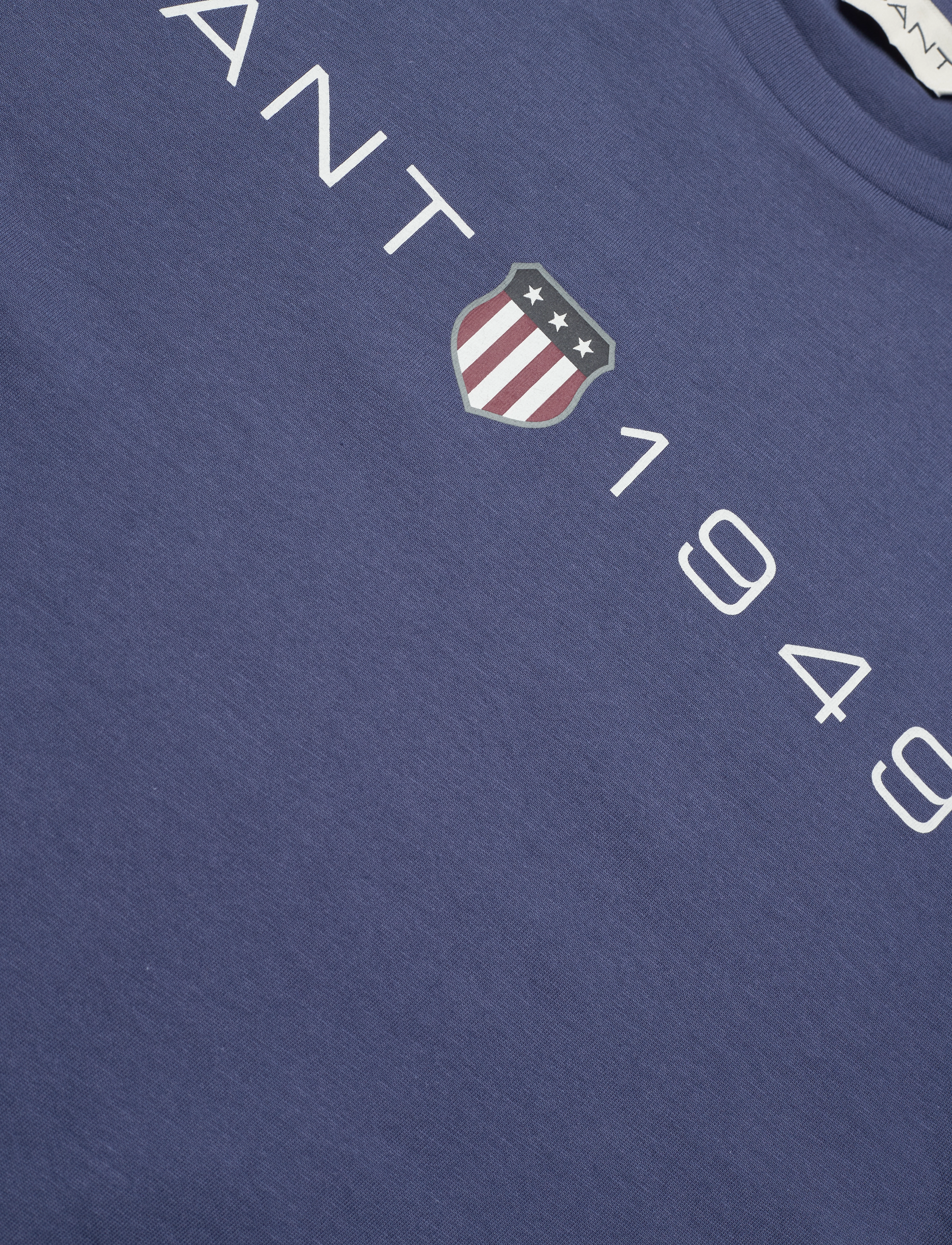 GANT - REG PRINTED GRAPHIC T-SHIRT - dusty navy - 2