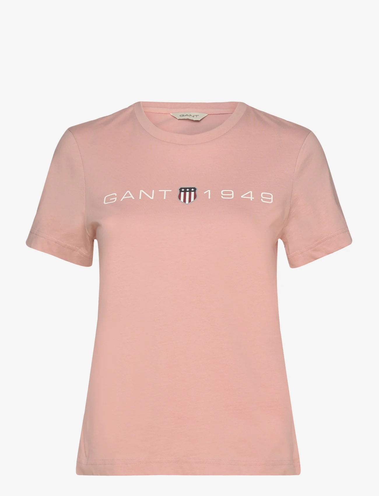 GANT - REG PRINTED GRAPHIC T-SHIRT - t-shirts - dusty rose - 0