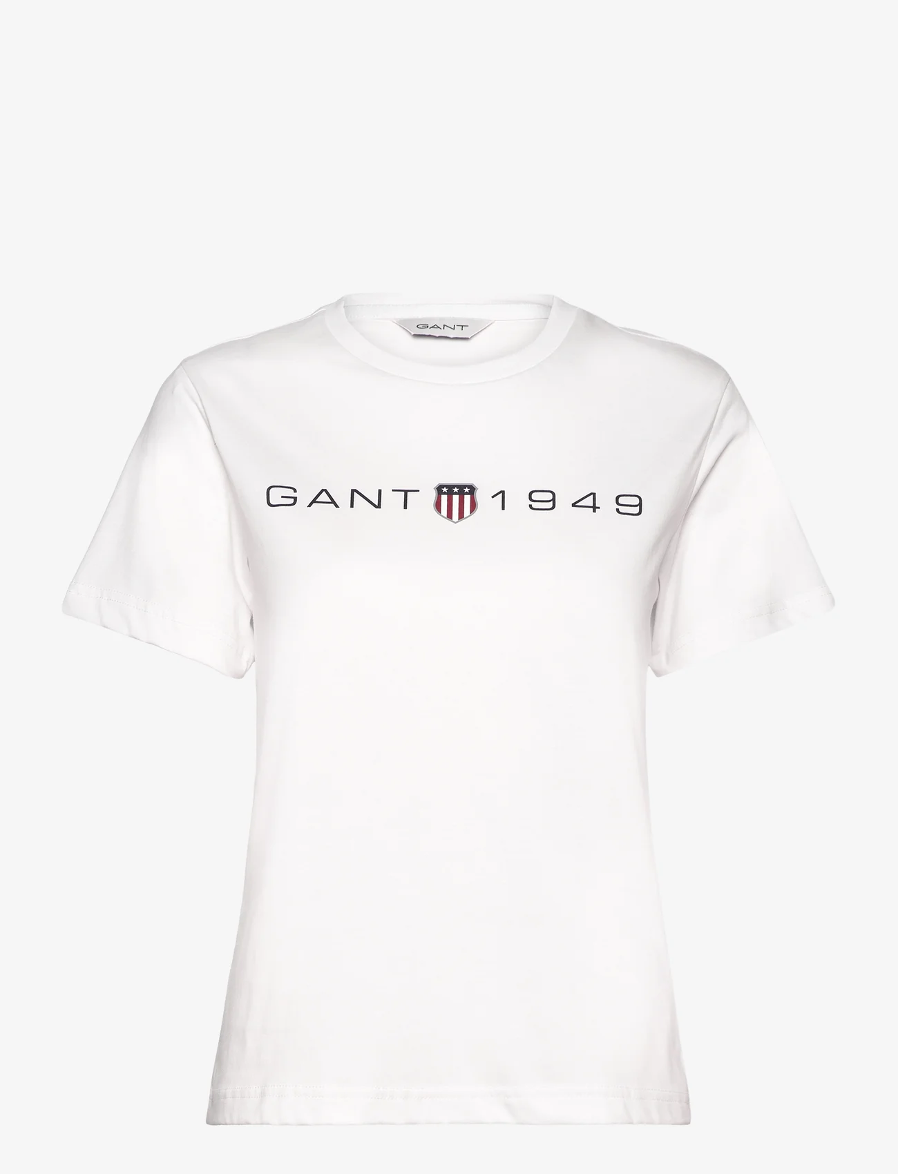 GANT - REG PRINTED GRAPHIC T-SHIRT - t-shirts - eggshell - 0