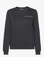 GANT - REG PRINTED GRAPHIC C-NECK - sweatshirts & huvtröjor - black - 0