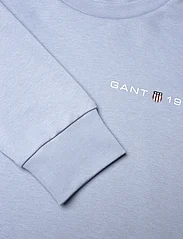 GANT - REG PRINTED GRAPHIC C-NECK - sweatshirts & huvtröjor - dove blue - 2