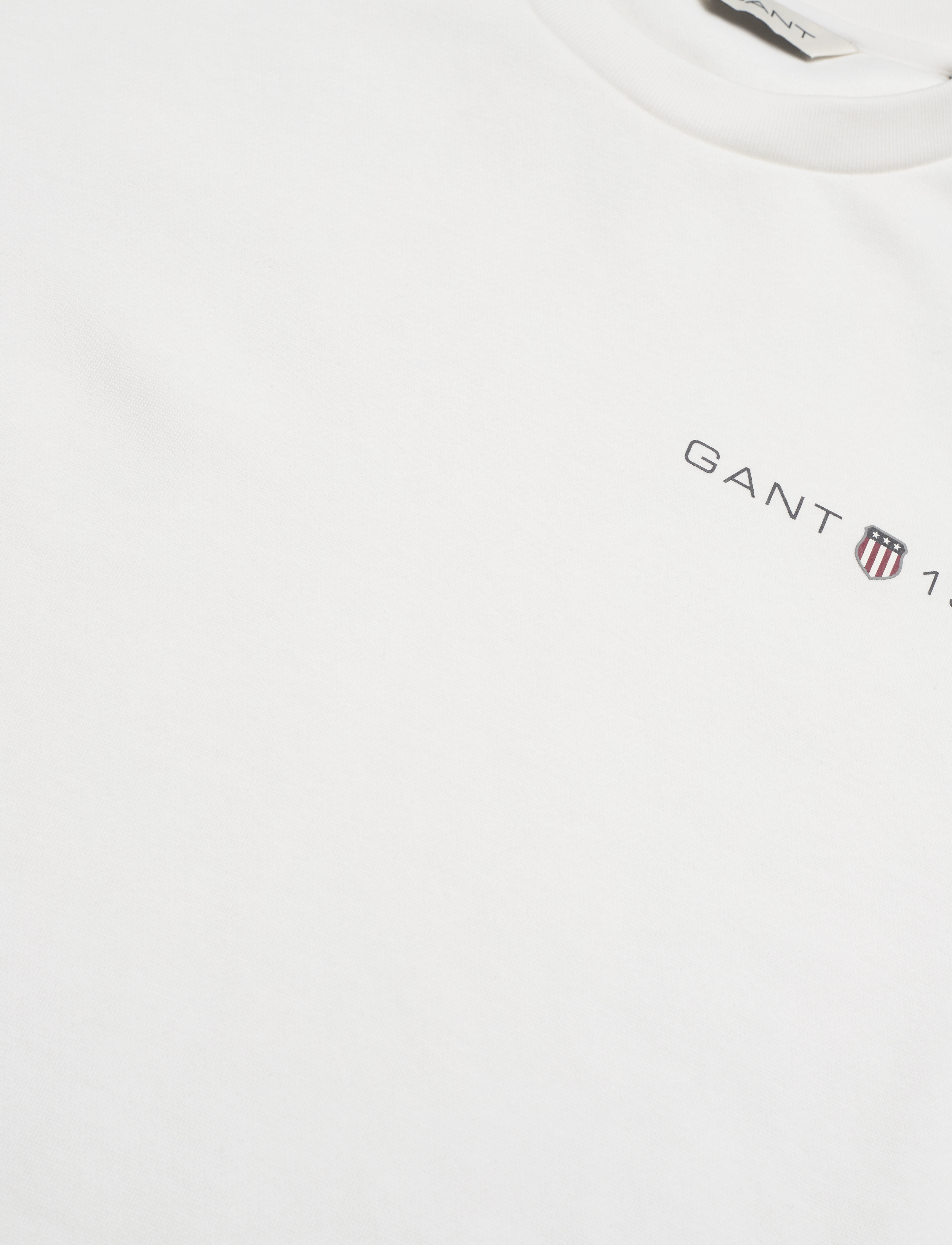GANT - REG PRINTED GRAPHIC C-NECK - eggshell - 2