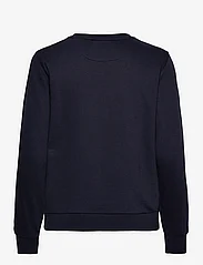 GANT - REG PRINTED GRAPHIC C-NECK - sportiska stila džemperi un džemperi ar kapuci - evening blue - 1