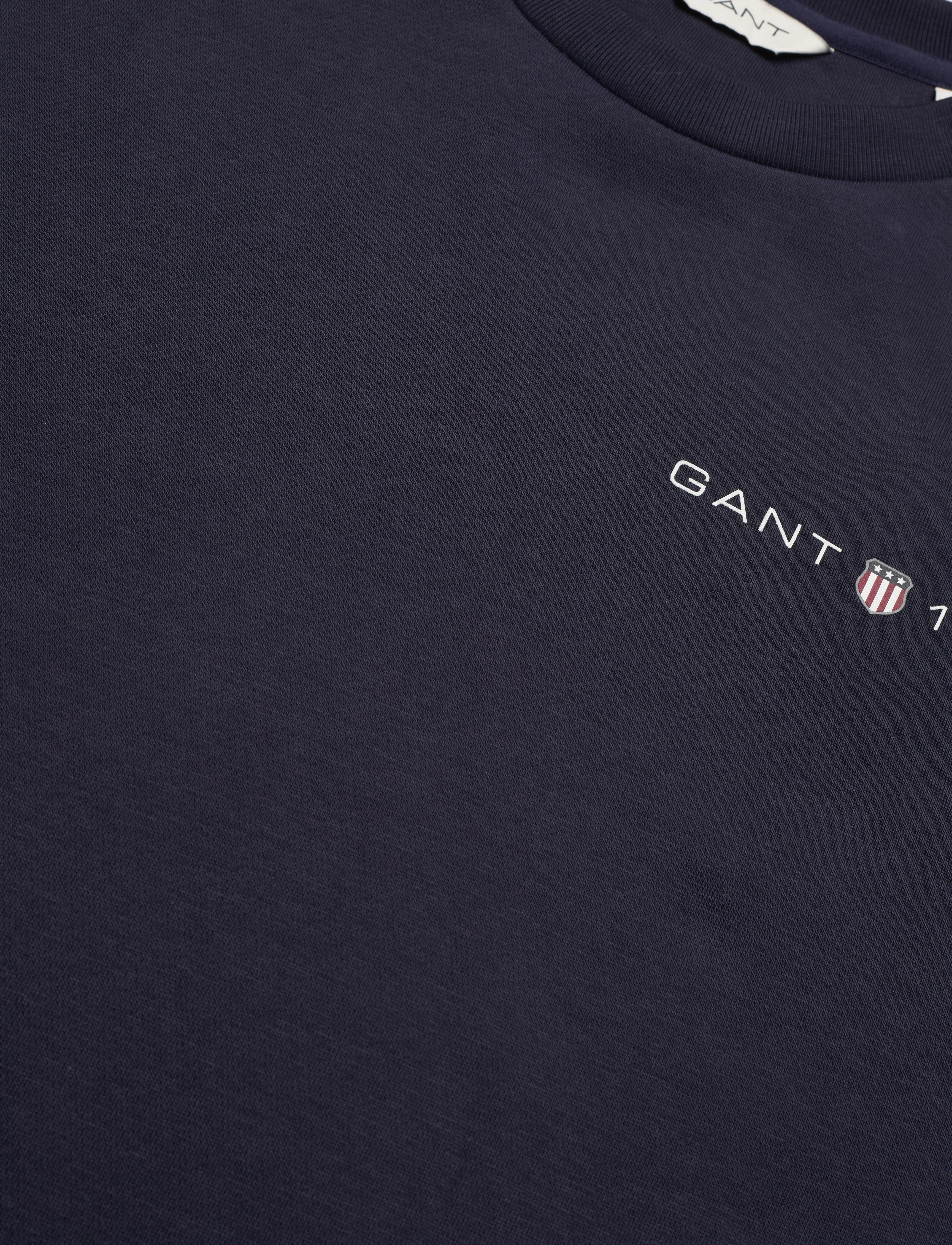 GANT - REG PRINTED GRAPHIC C-NECK - evening blue - 2