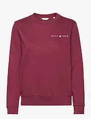 GANT - REG PRINTED GRAPHIC C-NECK - sweatshirts - plumped red - 0