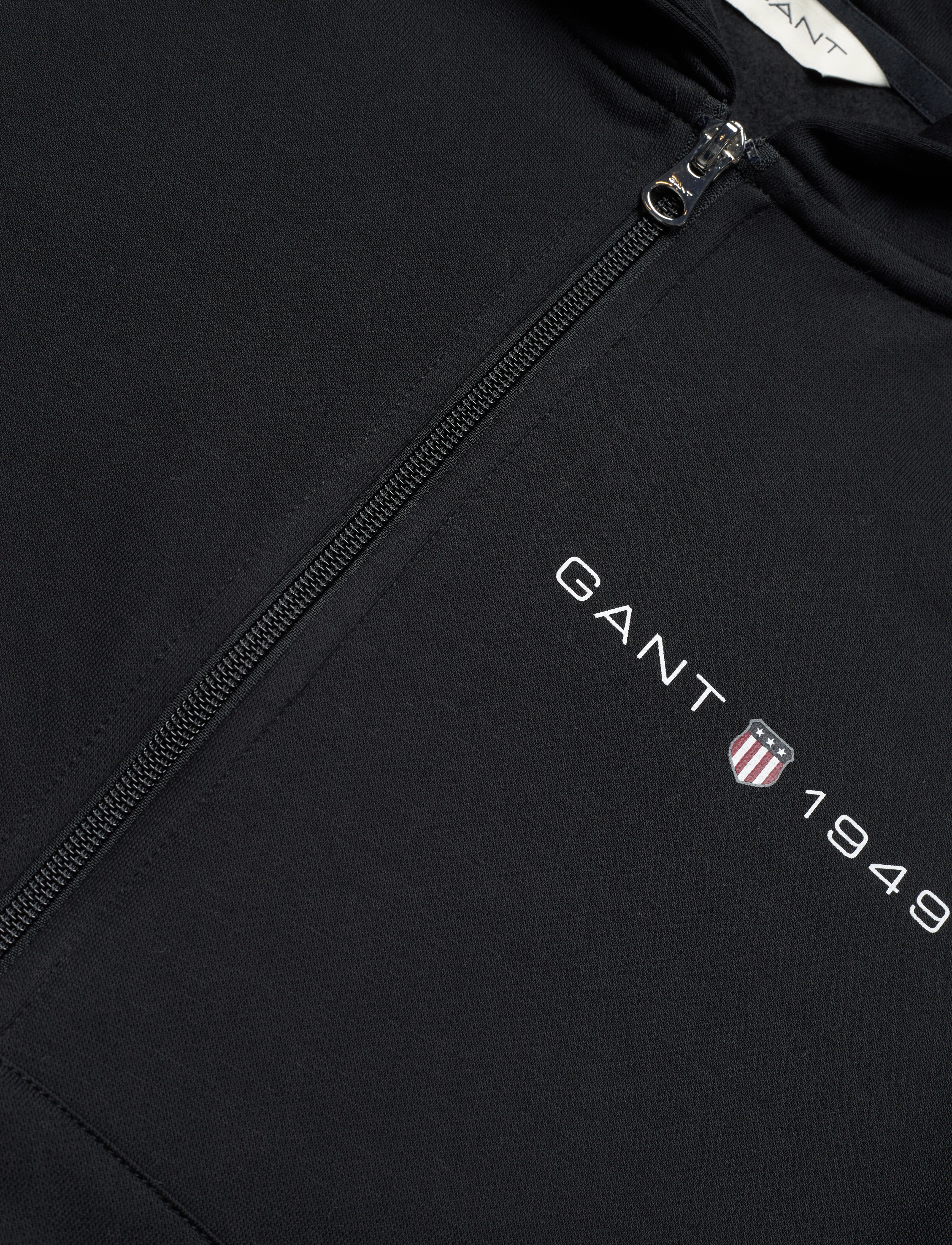 GANT - REG PRINTED GRAPHIC ZIP HOOD - black - 2