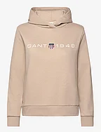 REG PRINTED GRAPHIC HOODIE - DRY SAND