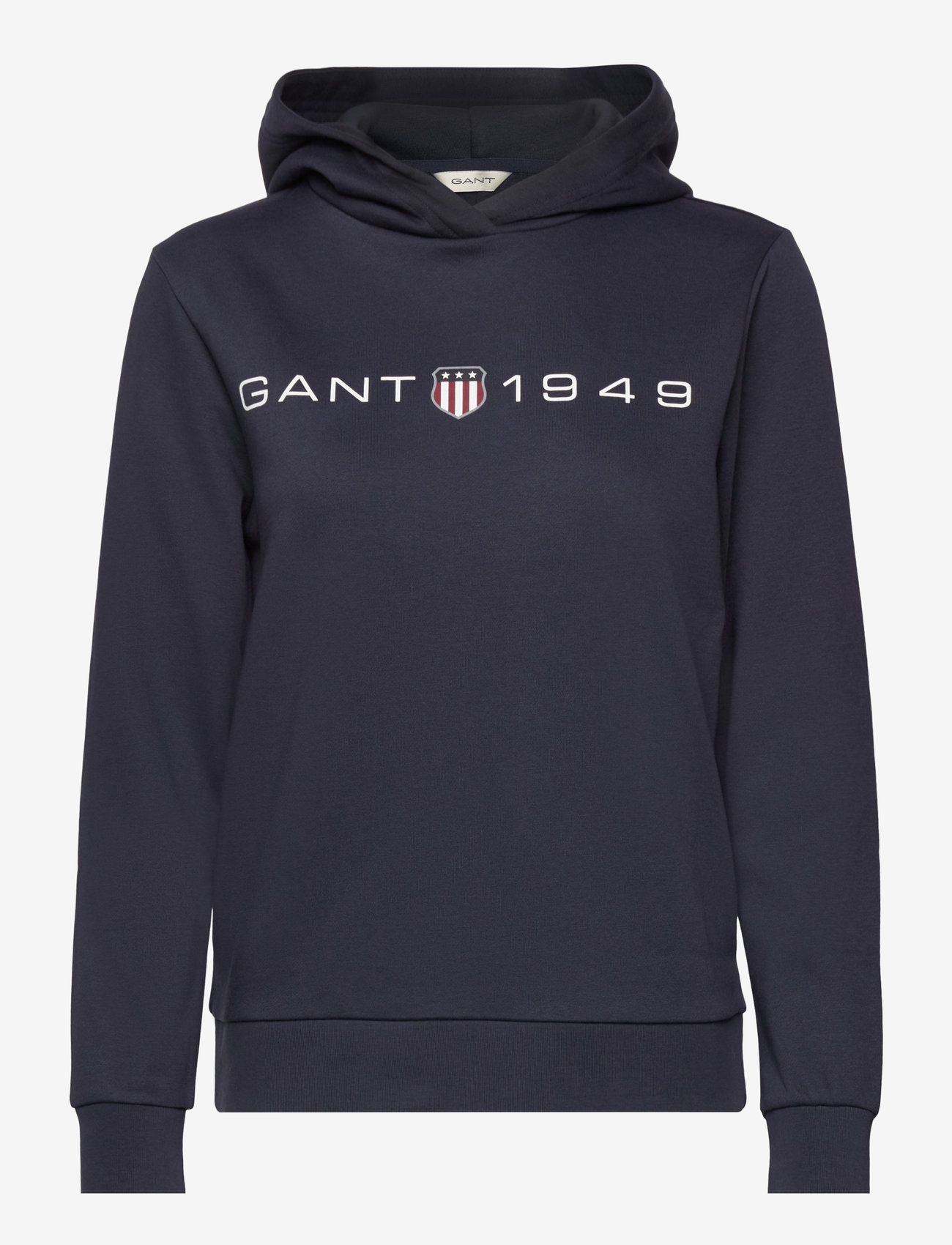 GANT Reg Printed Graphic Hoodie (Eggshell/White) - 100 € | Boozt.com