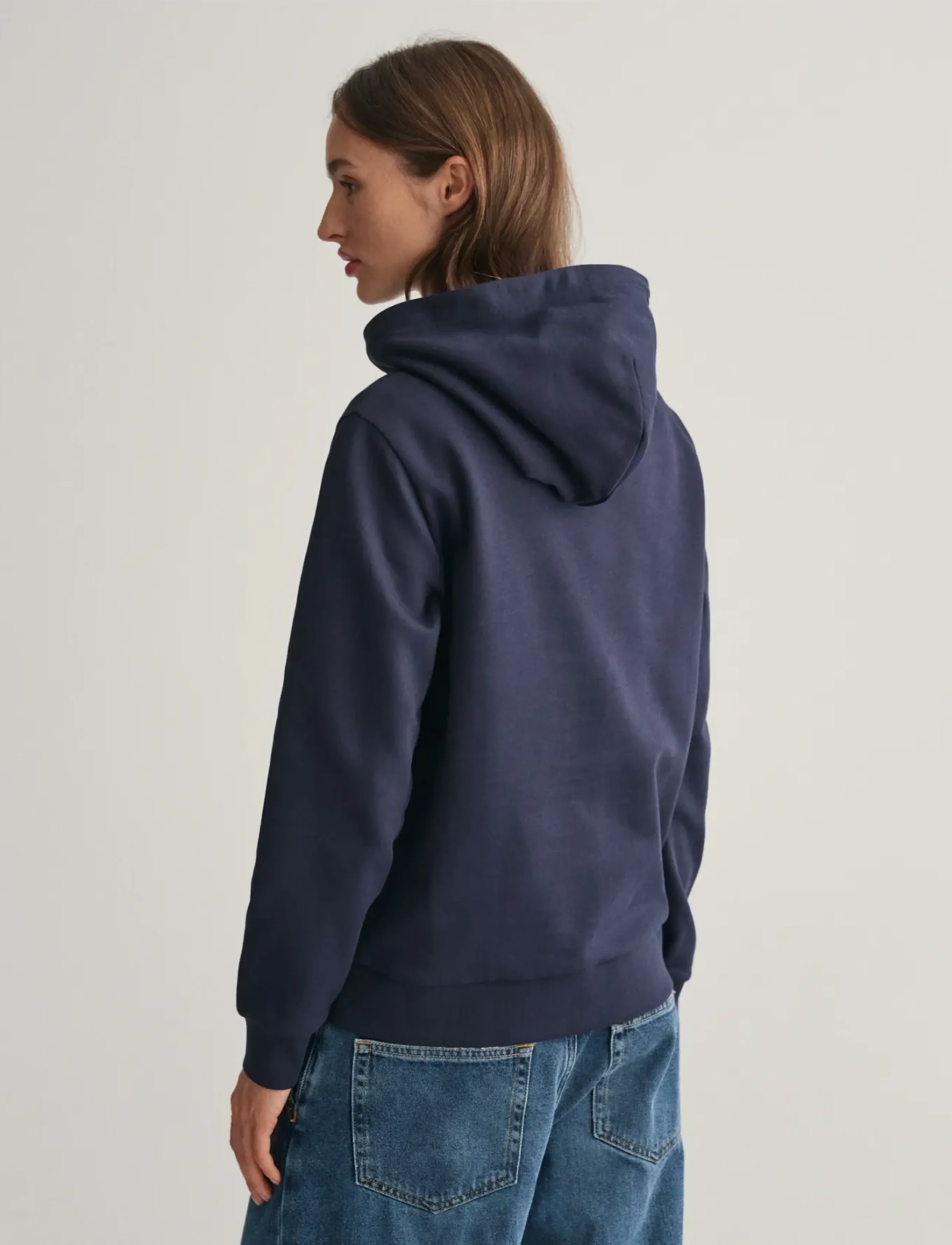 GANT - REG PRINTED GRAPHIC HOODIE - evening blue - 3