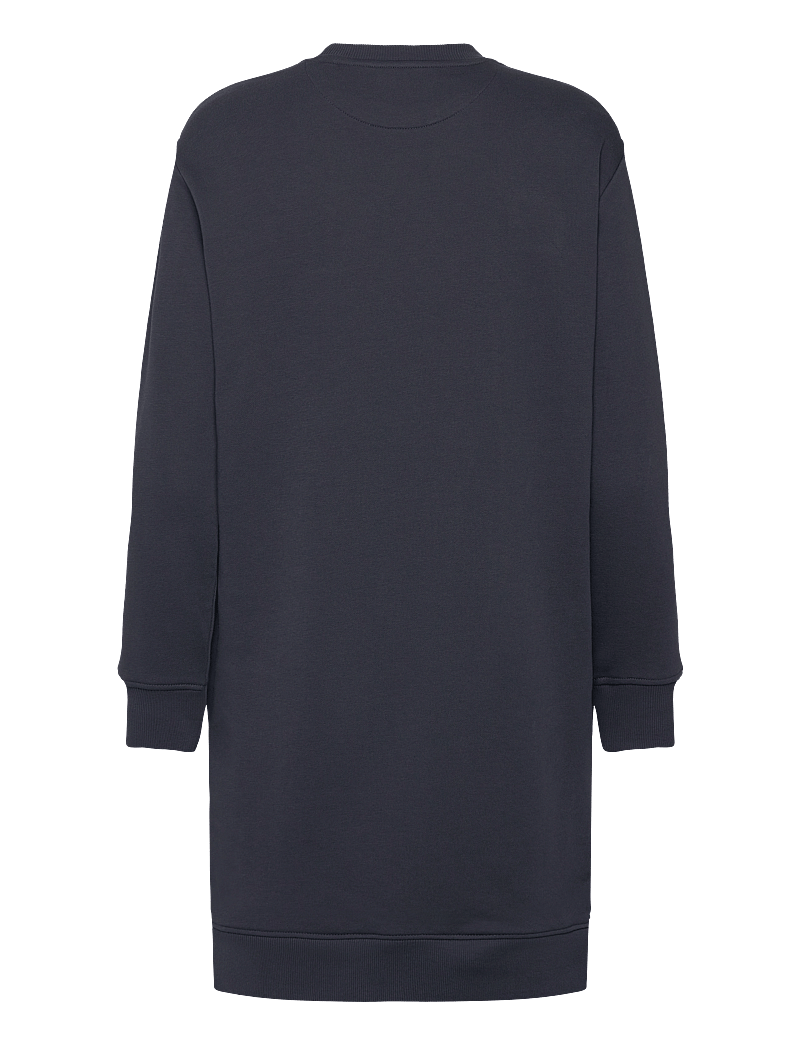 GANT - SHIELD C-NECK SWEAT DRESS - korta klänningar - evening blue - 2