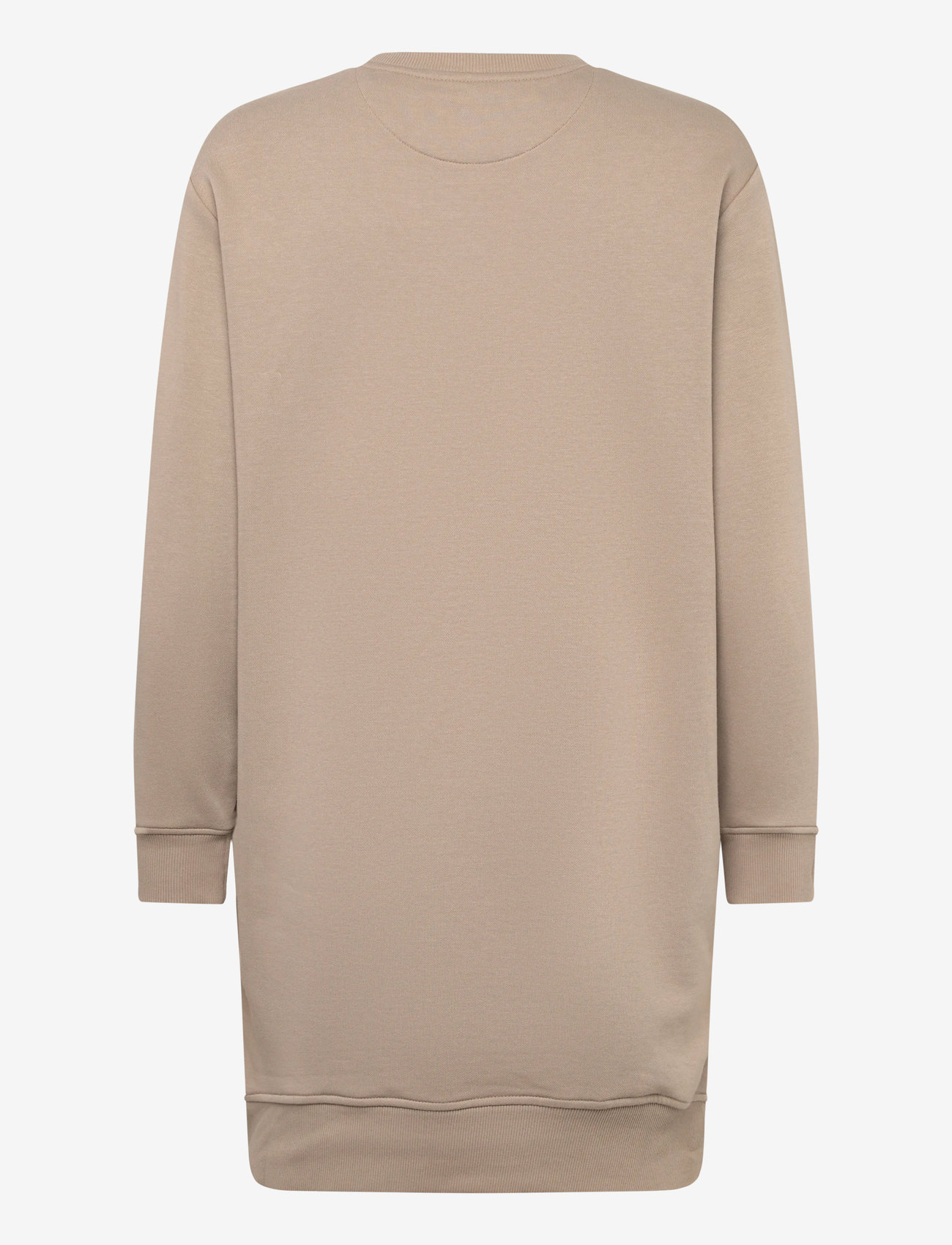 GANT - SHIELD C-NECK SWEAT DRESS - korte kjoler - taupe beige - 1