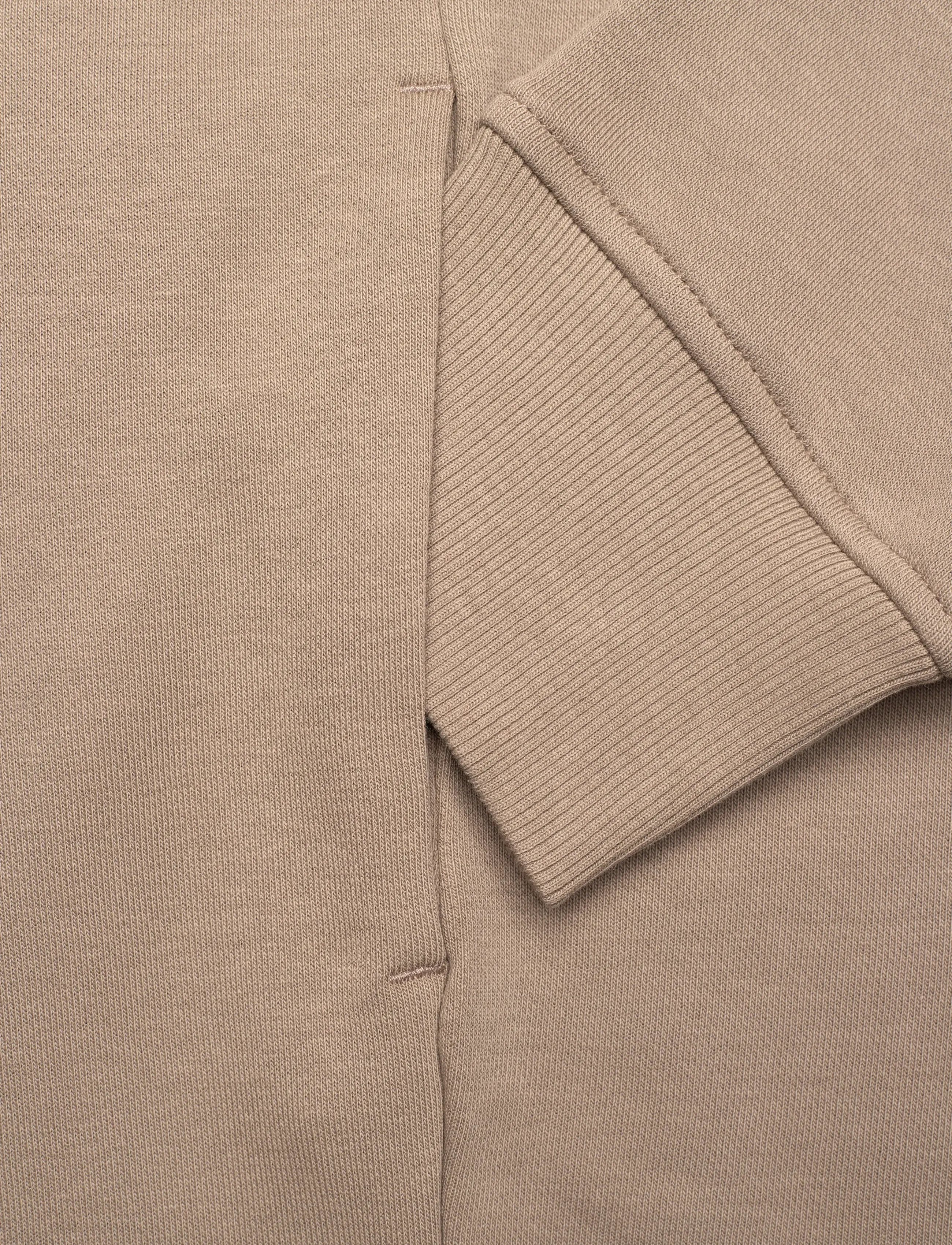 Gant - SHIELD C-NECK SWEAT DRESS - minikleidid - taupe beige - 3