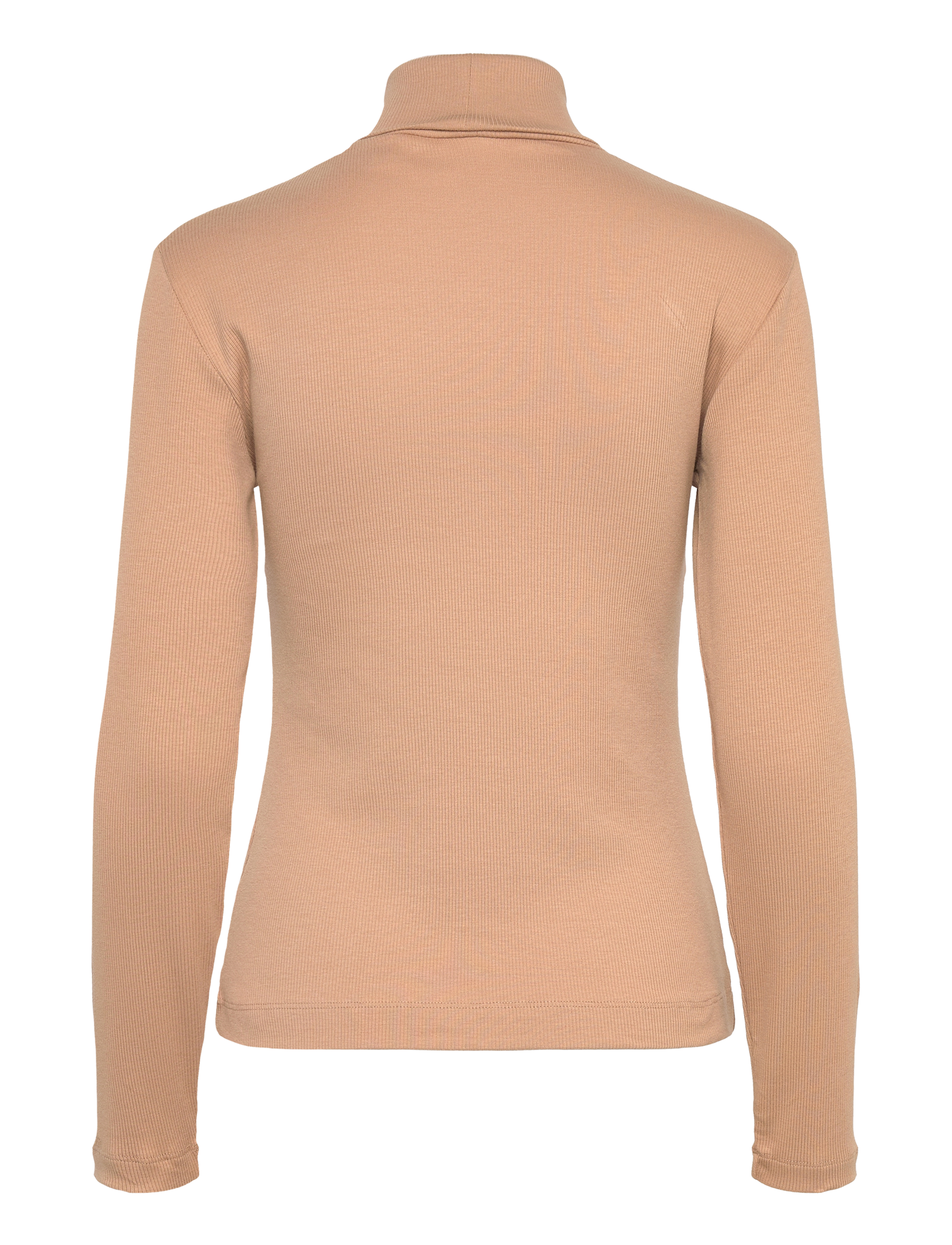 GANT - SLIM RIB TURTLENECK - caramel beige - 1