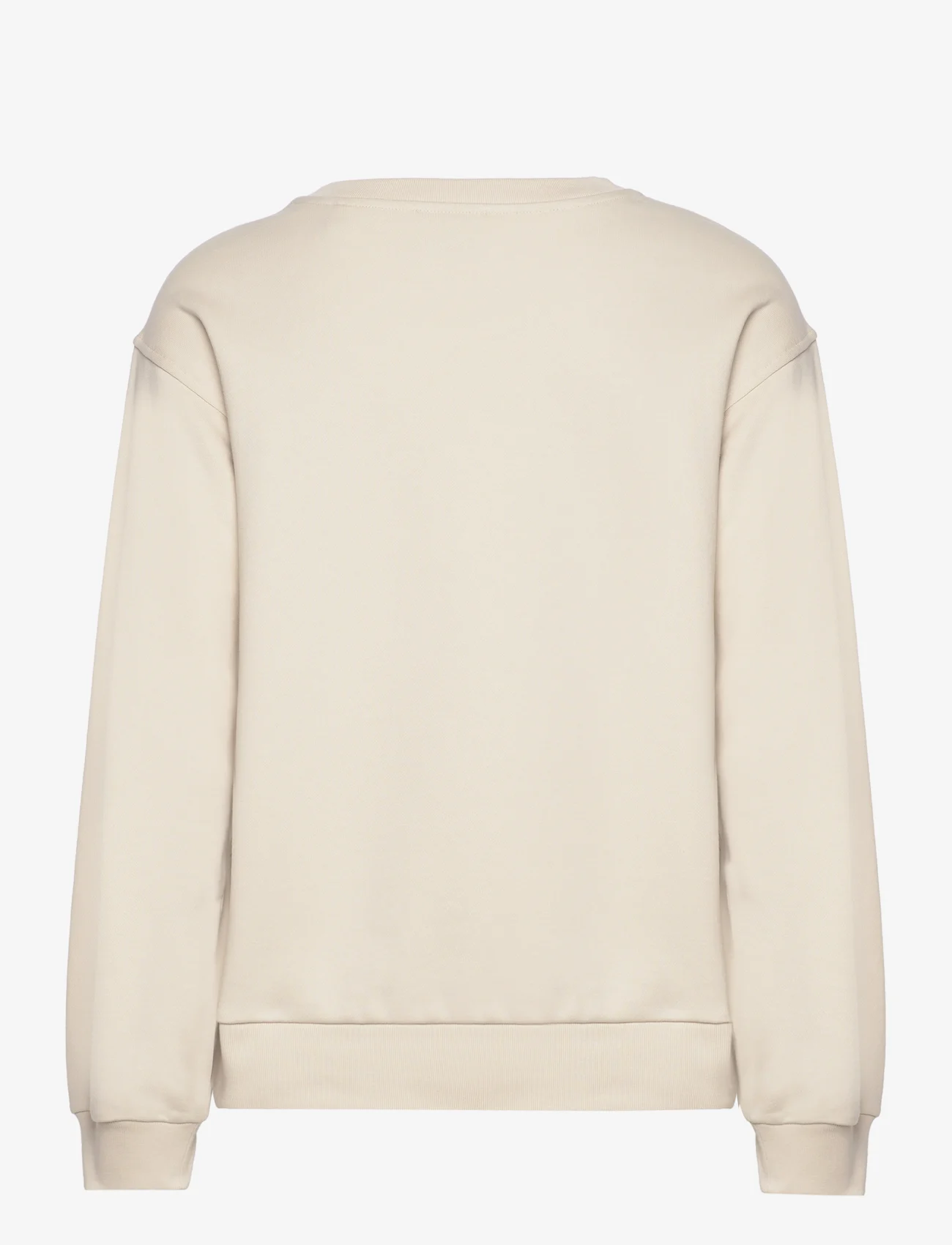 GANT - LOGO C-NECK SWEAT - sportiska stila džemperi un džemperi ar kapuci - soft oat - 1
