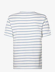 GANT - STRIPED SS T-SHIRT - t-shirts - dove blue - 1