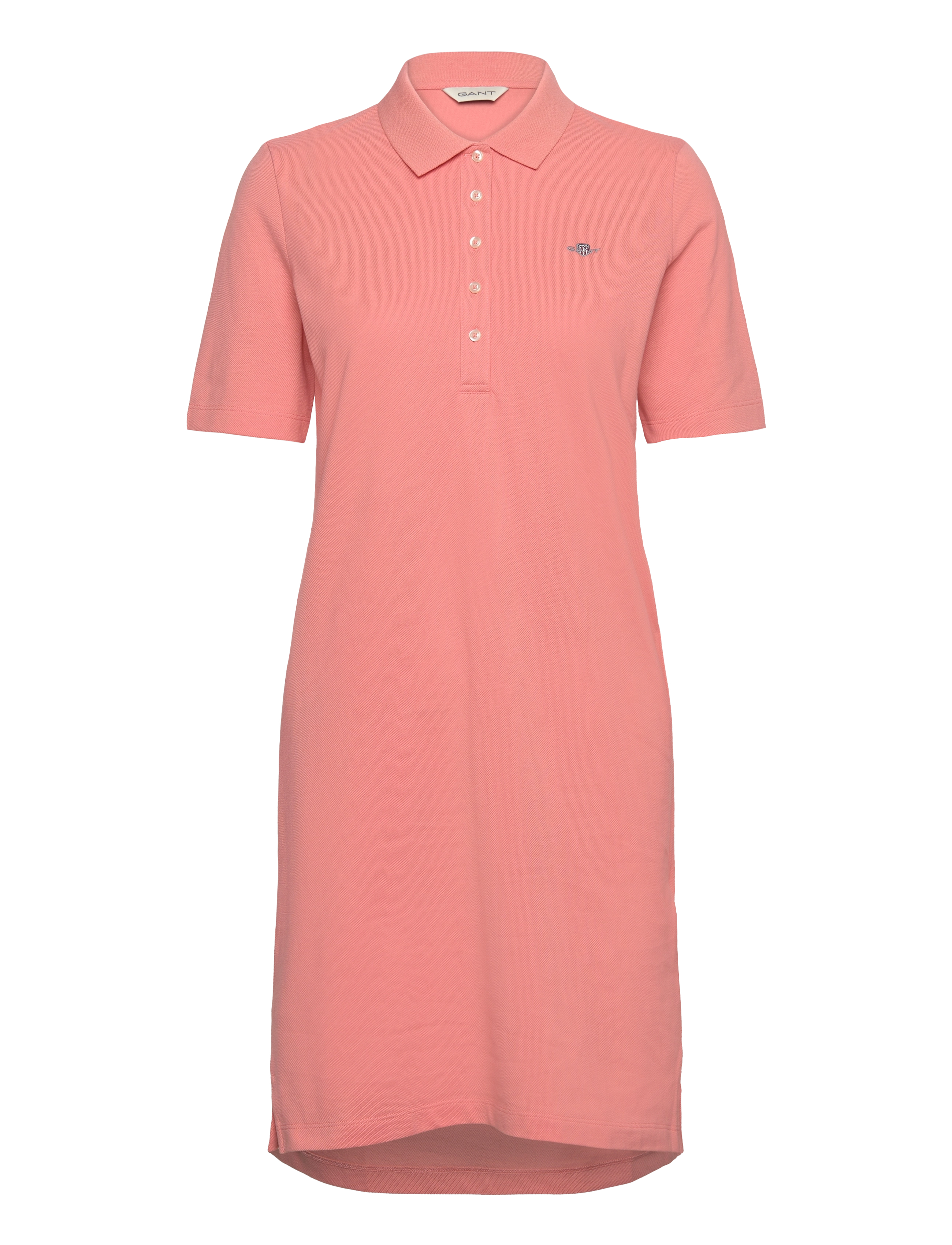 Gant SLIM SHIELD SS PIQUE POLO DRESS - Kjoler - PEACHY PINK / pink/rose