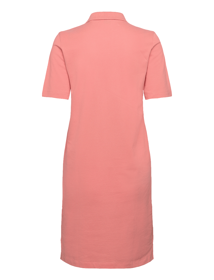 Gant - SLIM SHIELD SS PIQUE POLO DRESS - peachy pink - 2