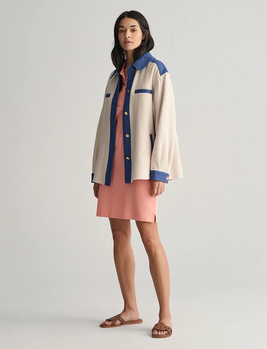 Gant - SLIM SHIELD SS PIQUE POLO DRESS - peachy pink - 5