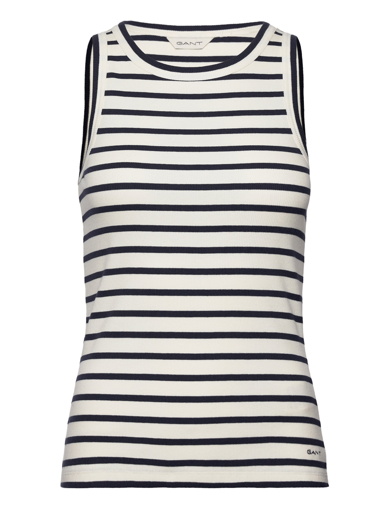GANT - STRIPED TANK TOP - Ärmellose tops - eggshell - 1
