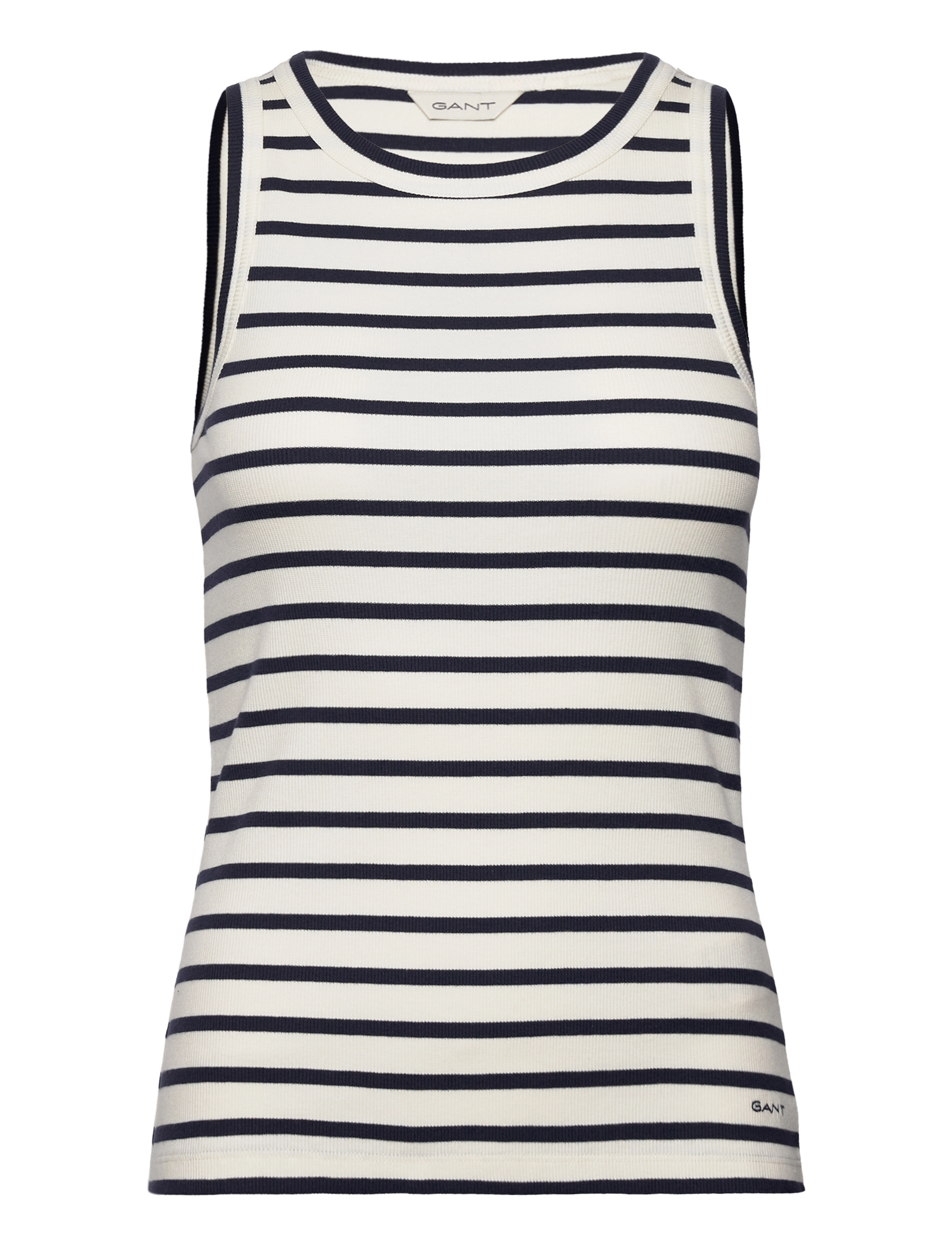 Gant STRIPED TANK TOP - Kampagne - EGGSHELL / cream