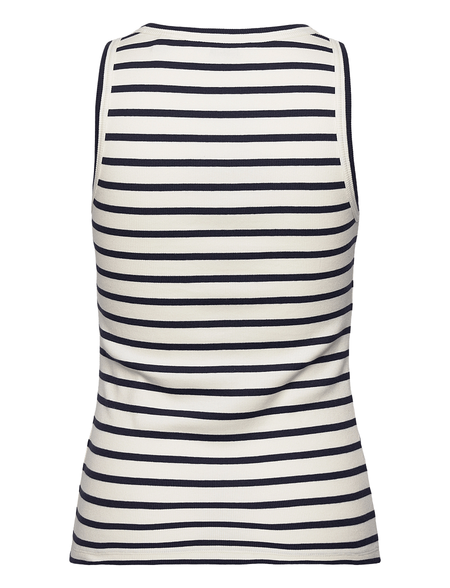 Gant - STRIPED TANK TOP - linnen - eggshell - 2