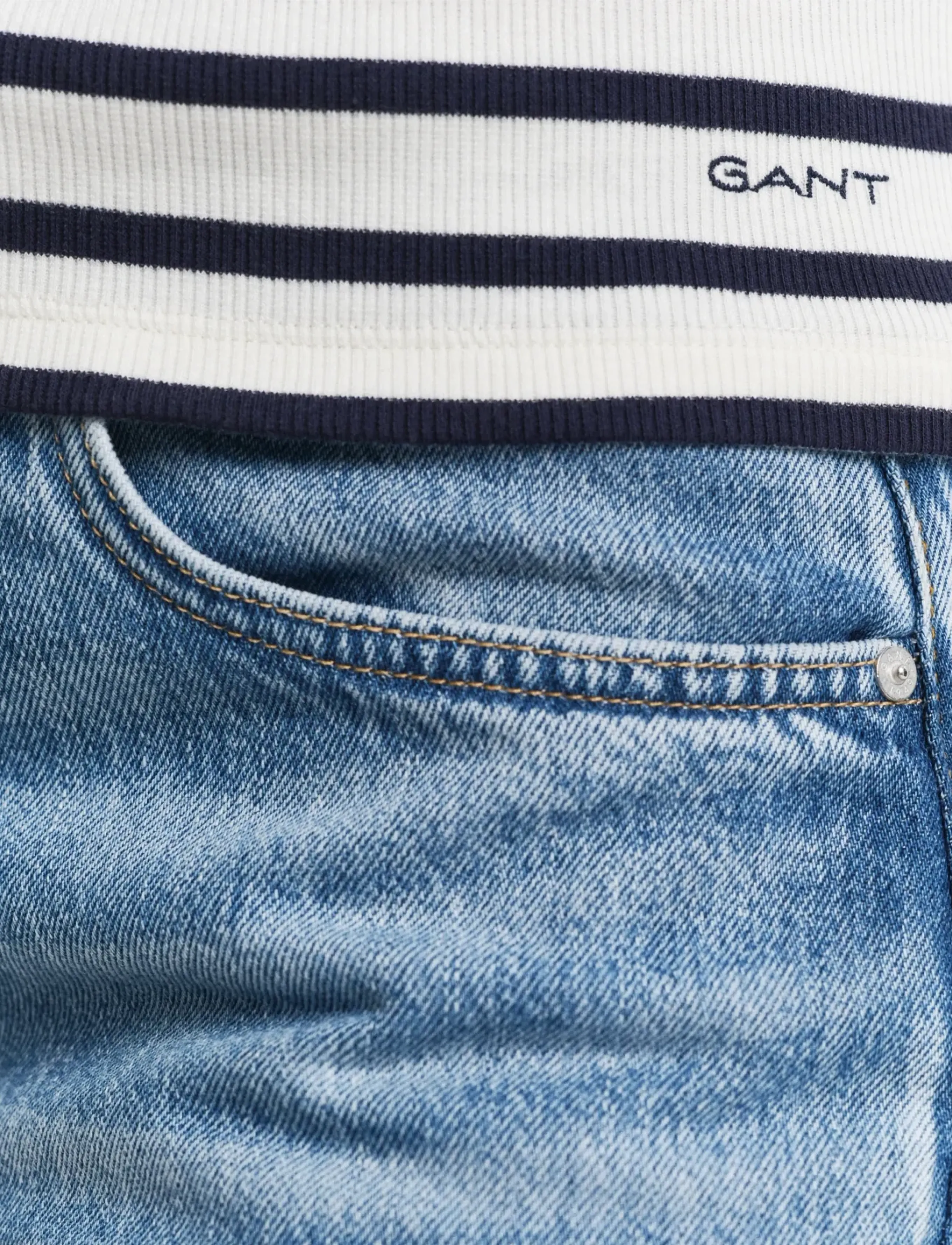 Gant - STRIPED TANK TOP - sleeveless tops - eggshell - 4