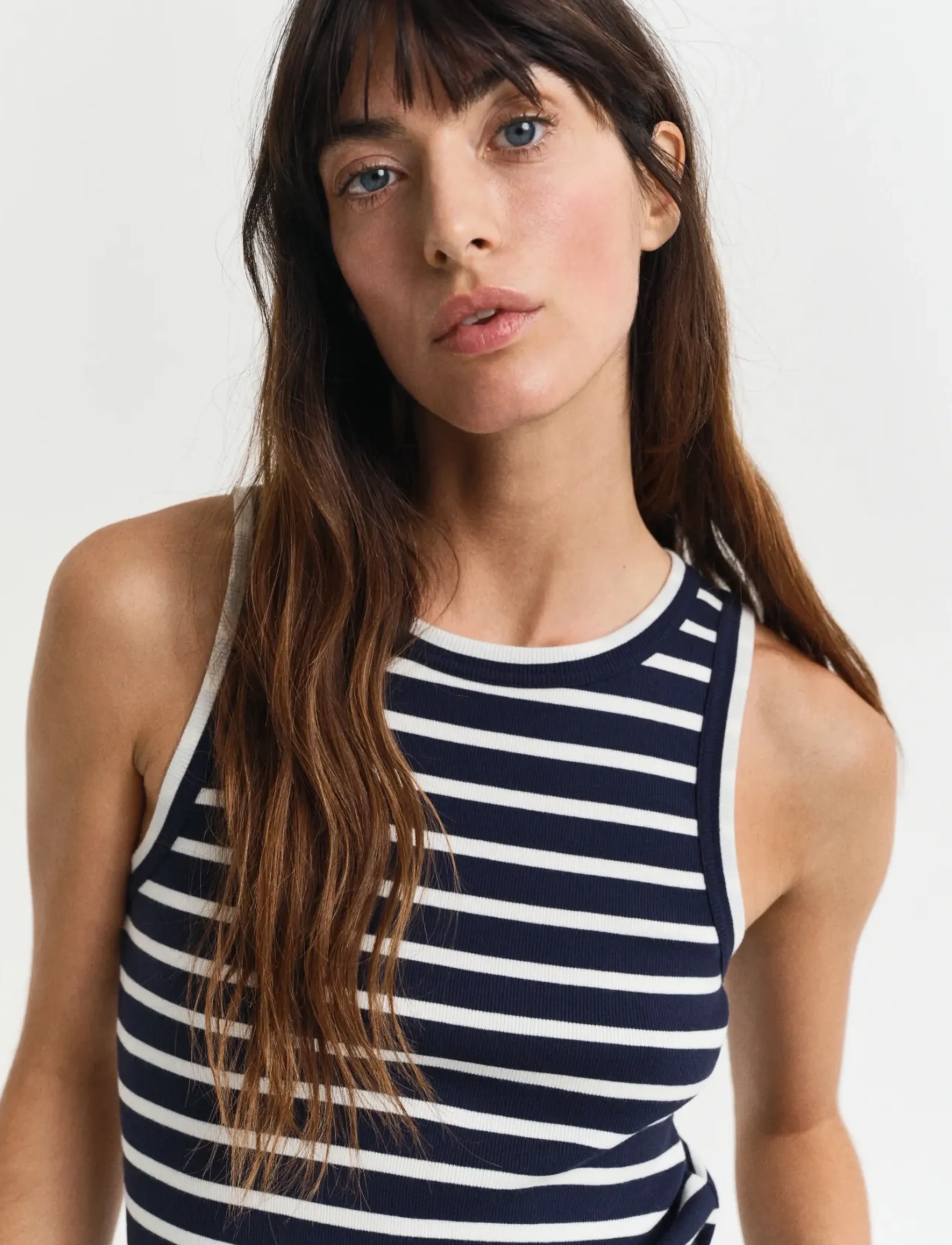 Gant - STRIPED TANK TOP - Ärmellose tops - evening blue - 4