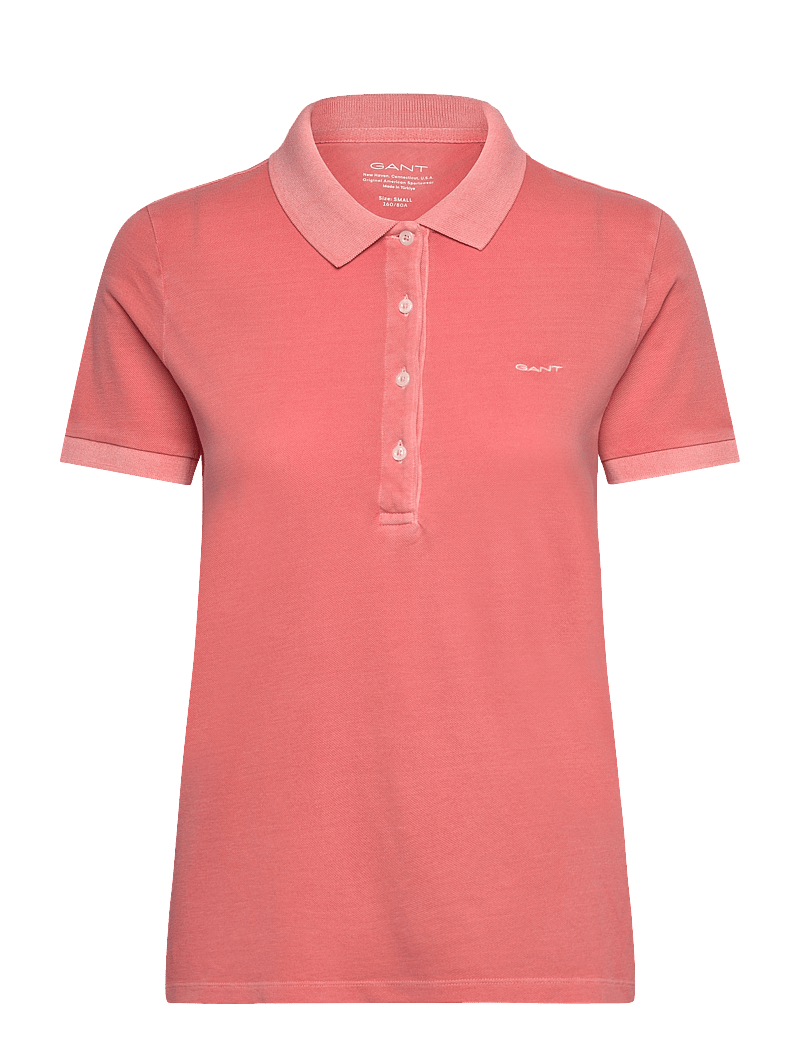 GANT - SUNFADED SS PIQUE POLO - poloer - peachy pink - 0